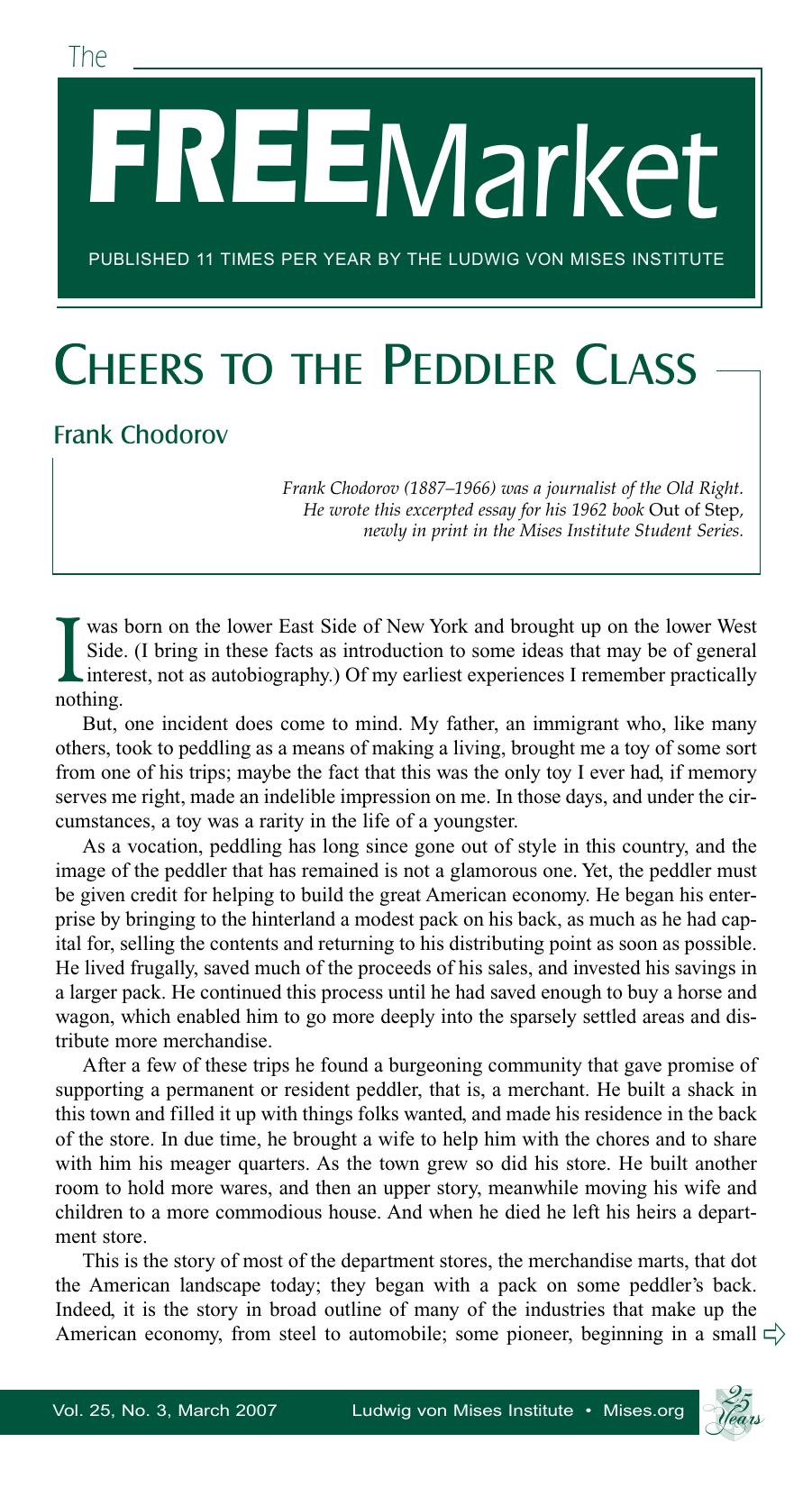 The Free Market, March 2007