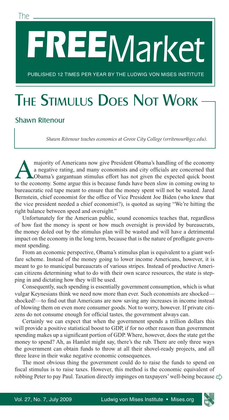 The Free Market, July 2009