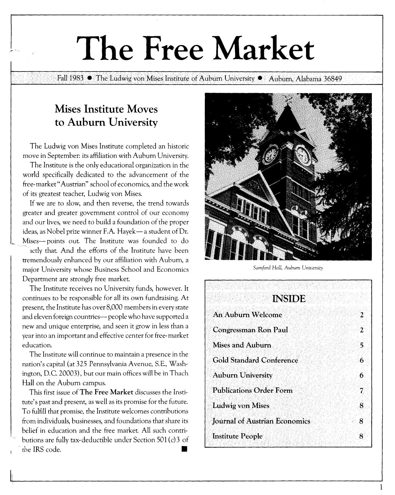 The Free Market - 1983 Fall