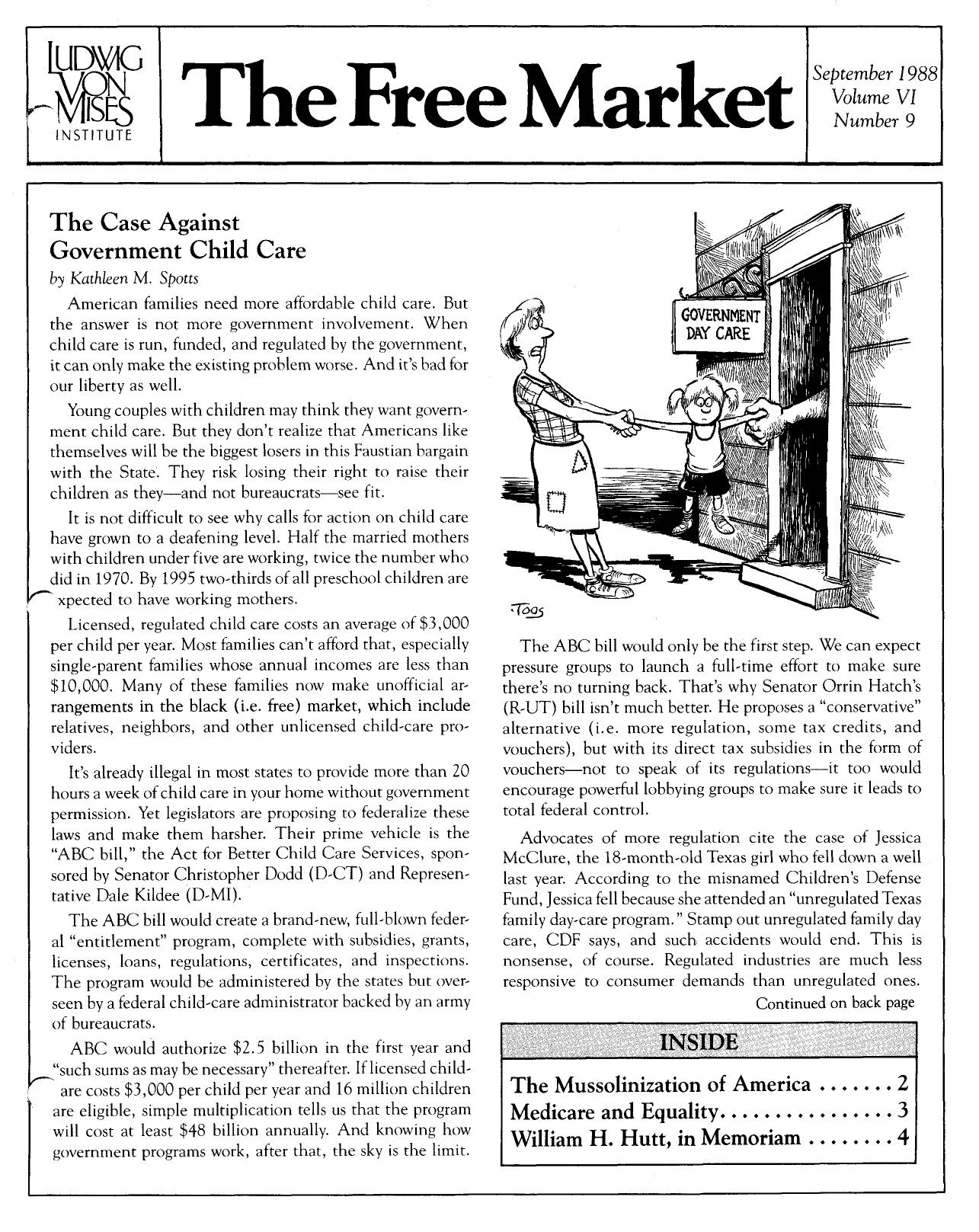 The Free Market - 1988 September
