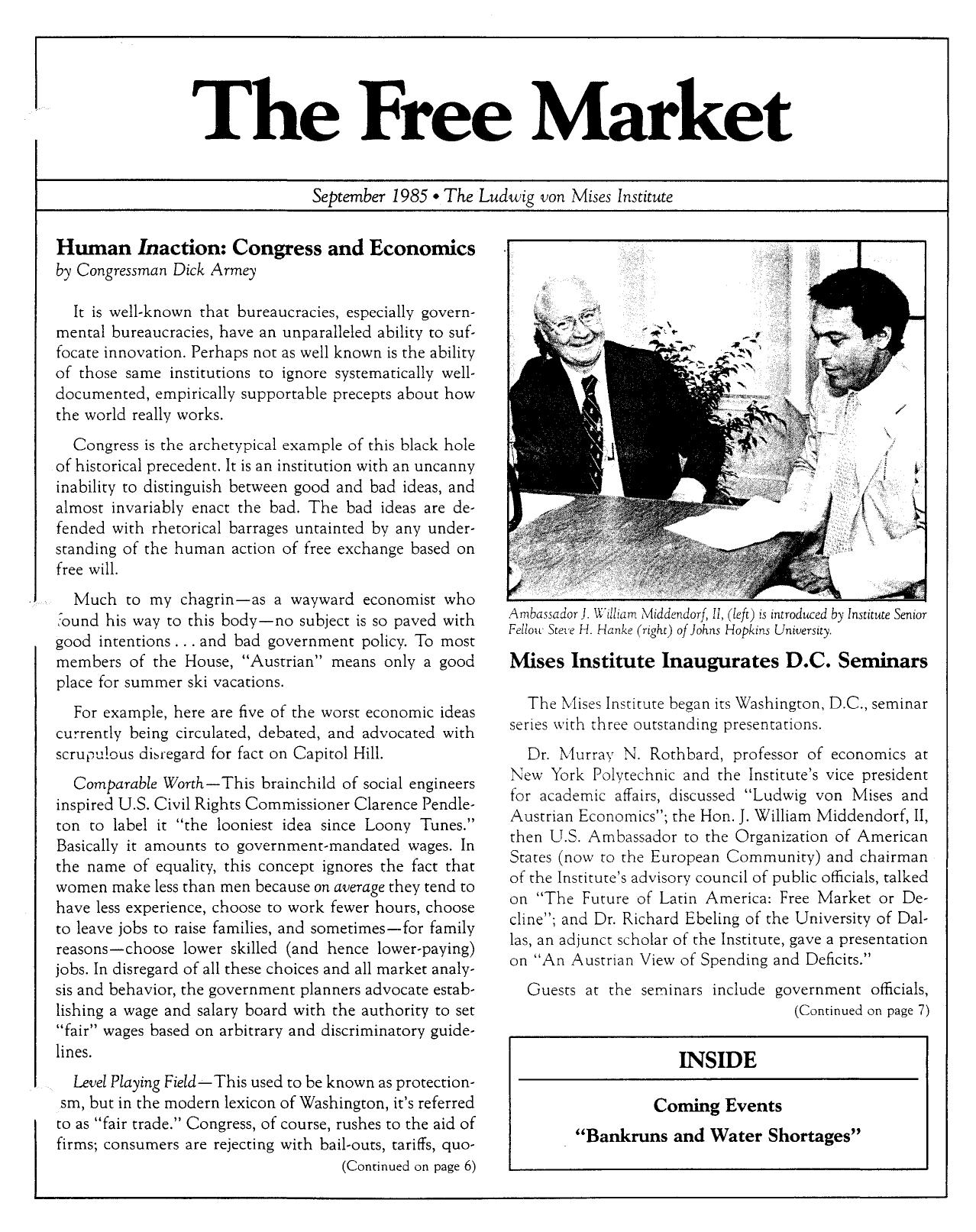 The Free Market - 1985 September