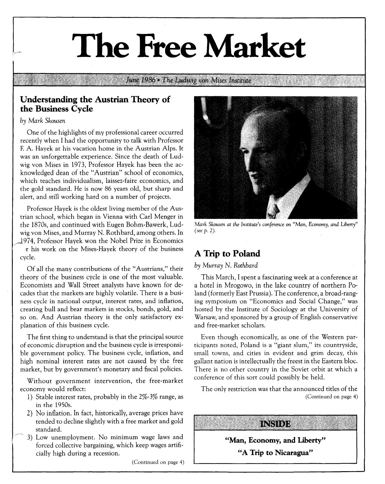 The Free Market - 1986 June