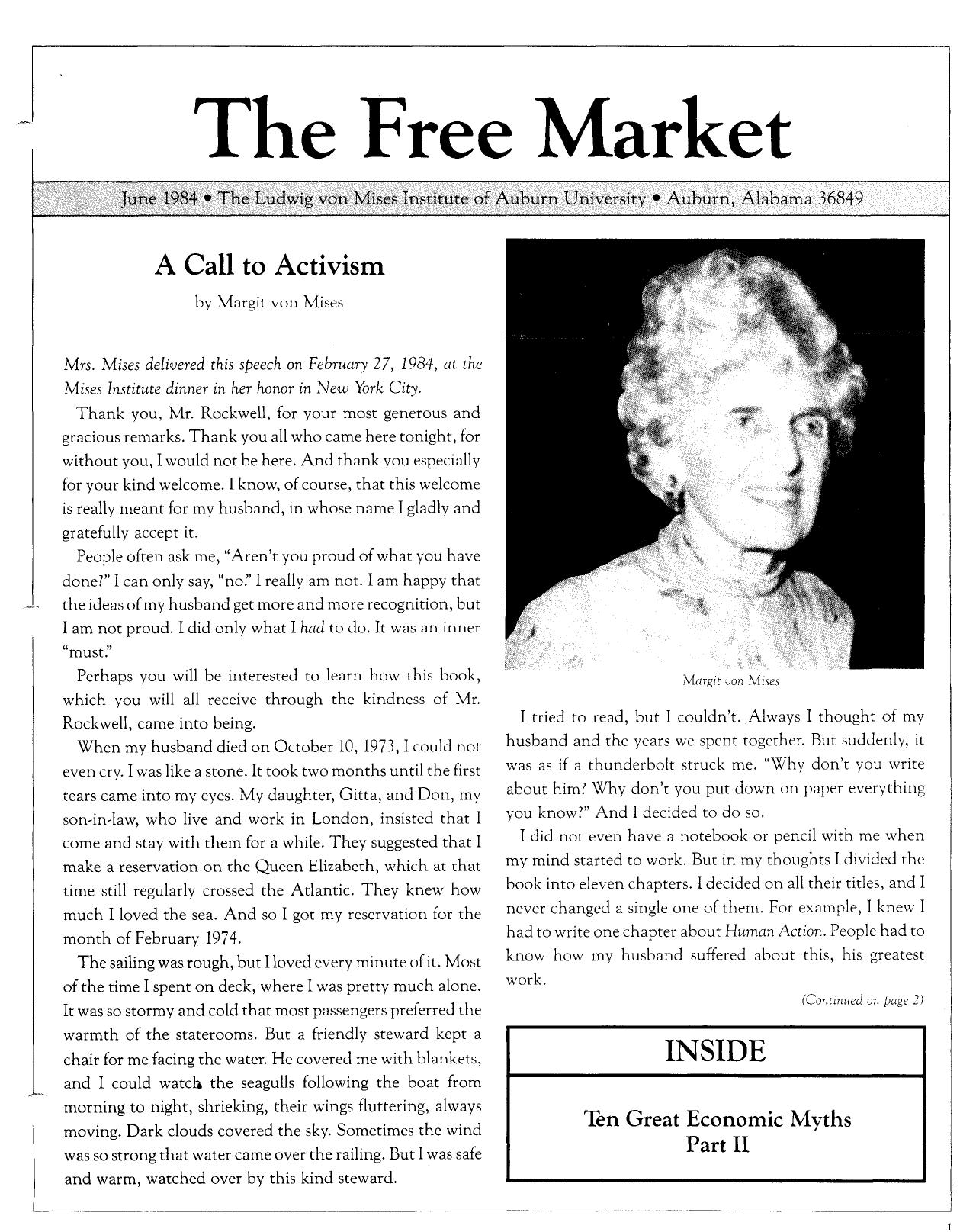 The Free Market - 1984 June
