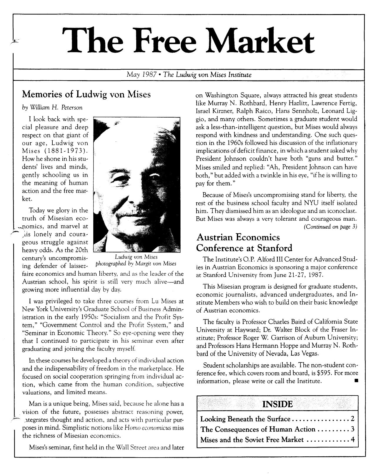 The Free Marekt - 1987 May