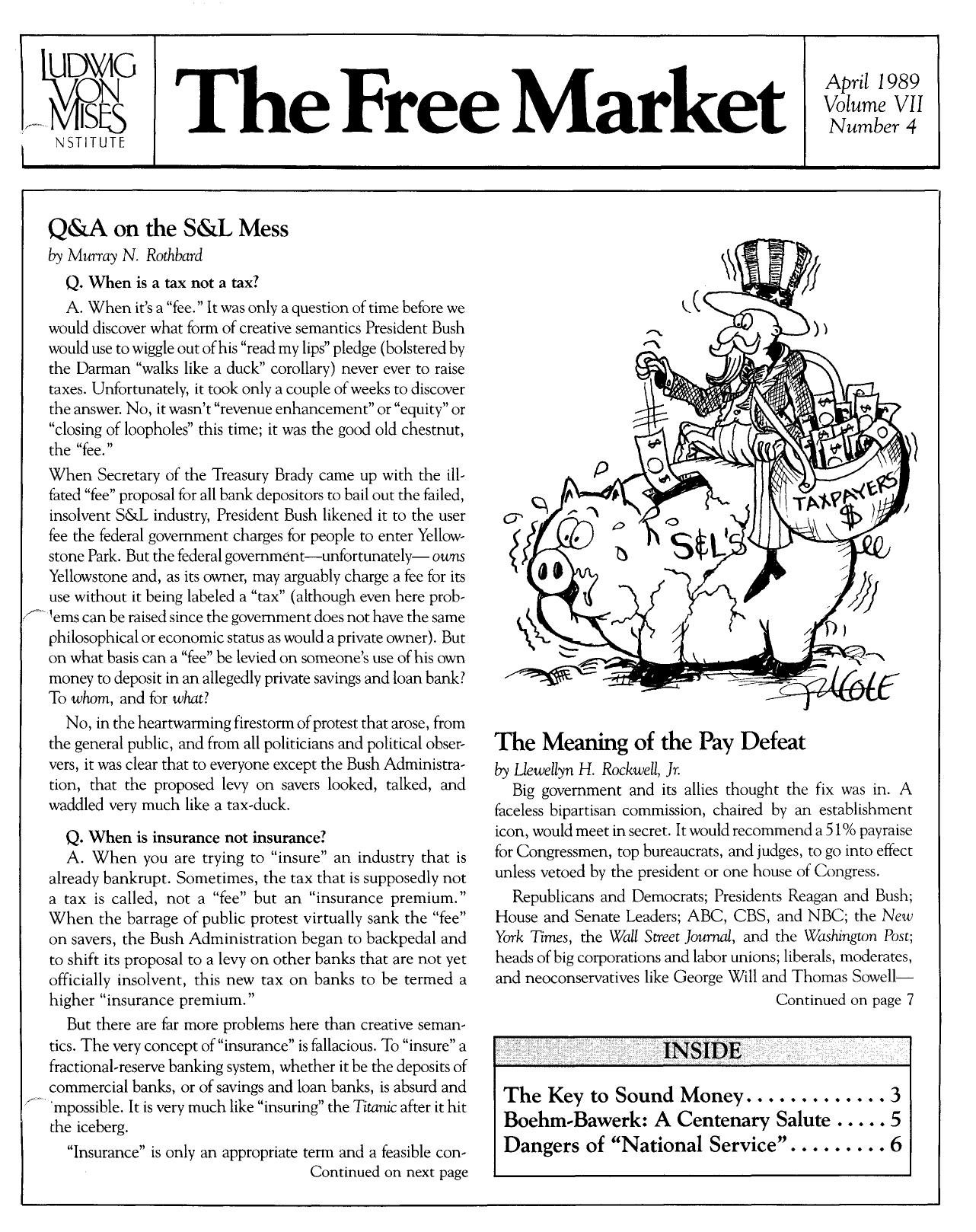 The Free Market - 1989 April