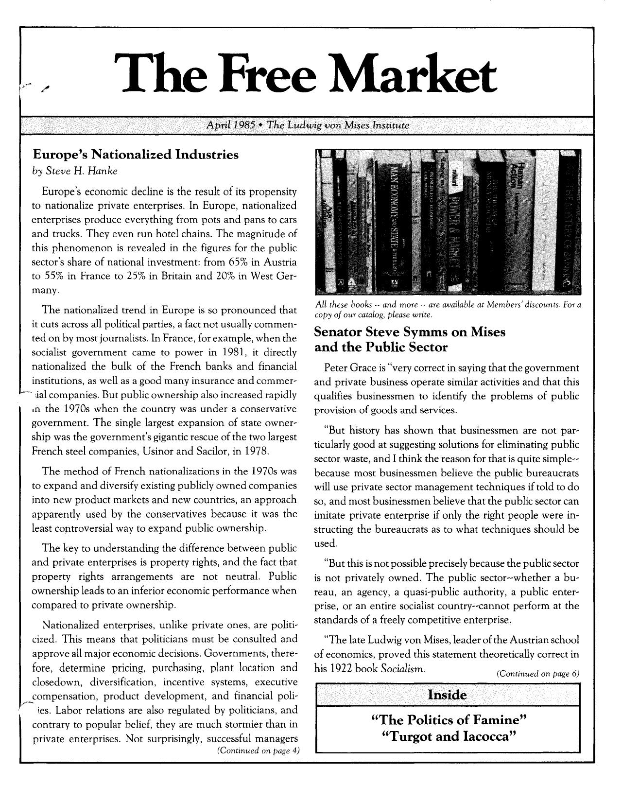 The Free Market - 1985 May