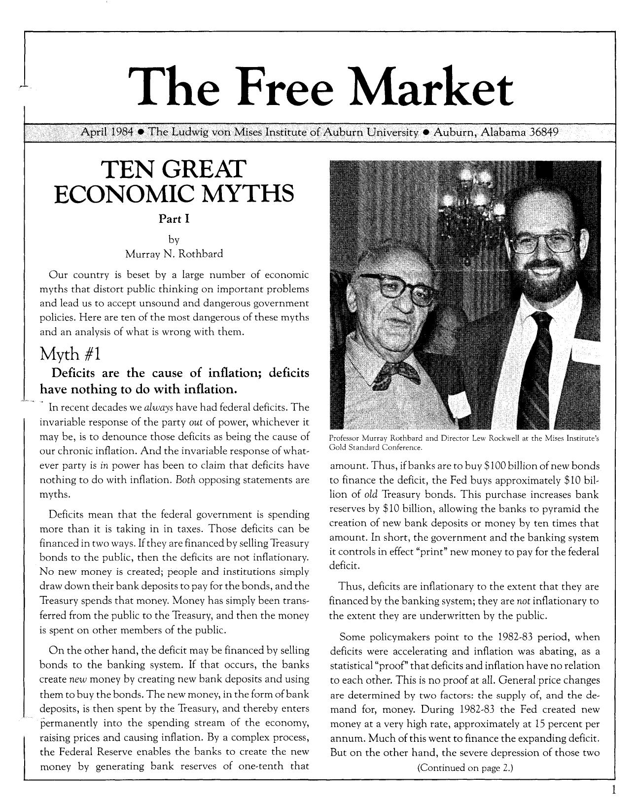 The Free Market - 1984 April