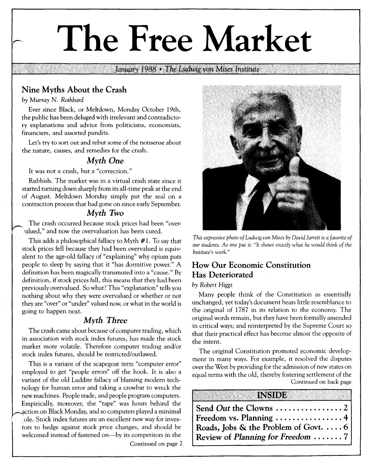 The Free Market - 1988 January
