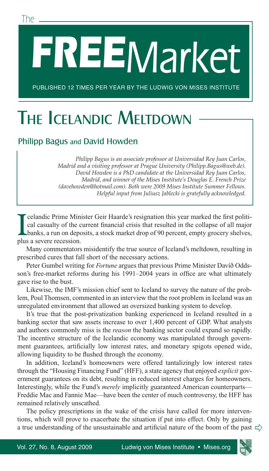 The Free Market, August 2009