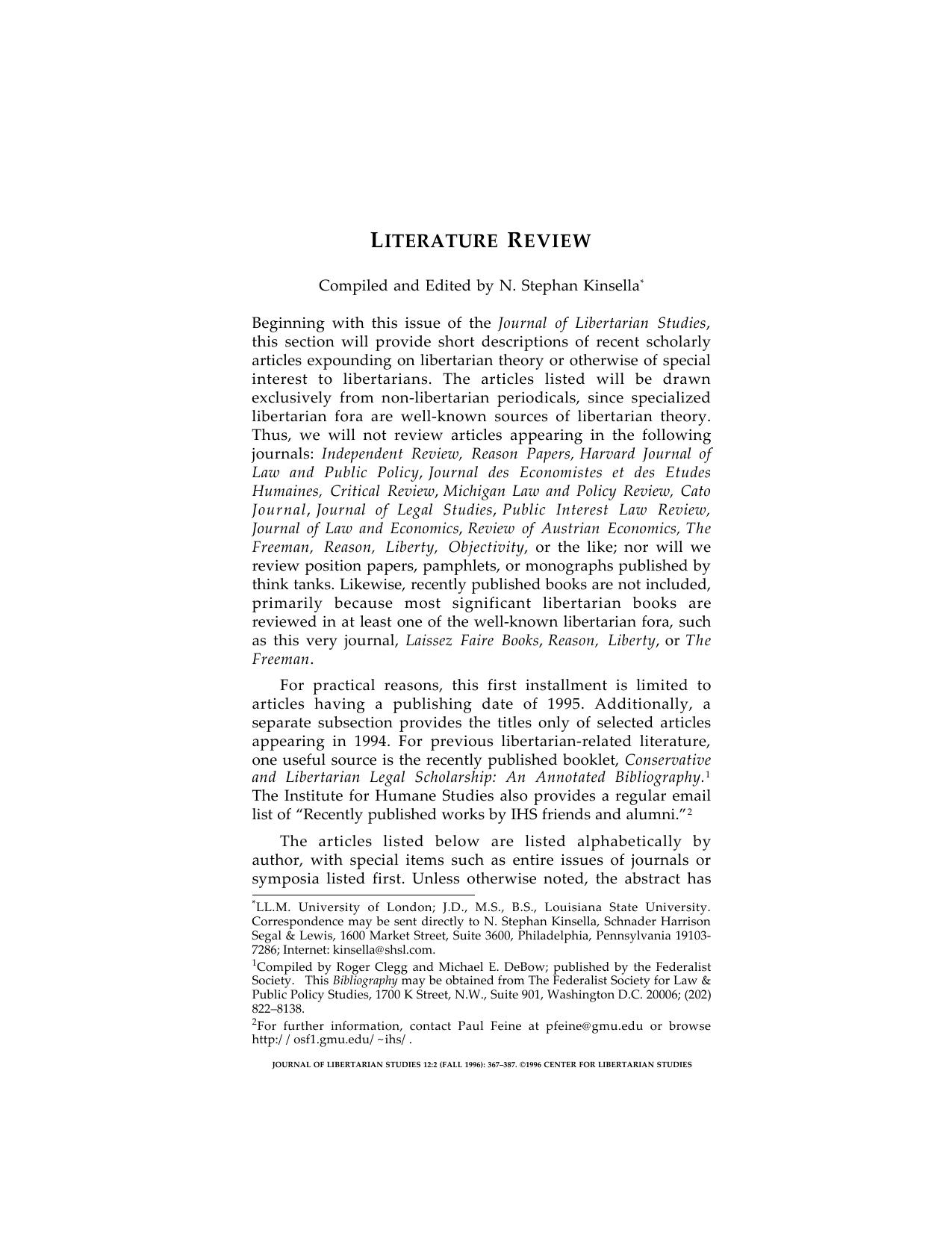 AA LitRev 12-2