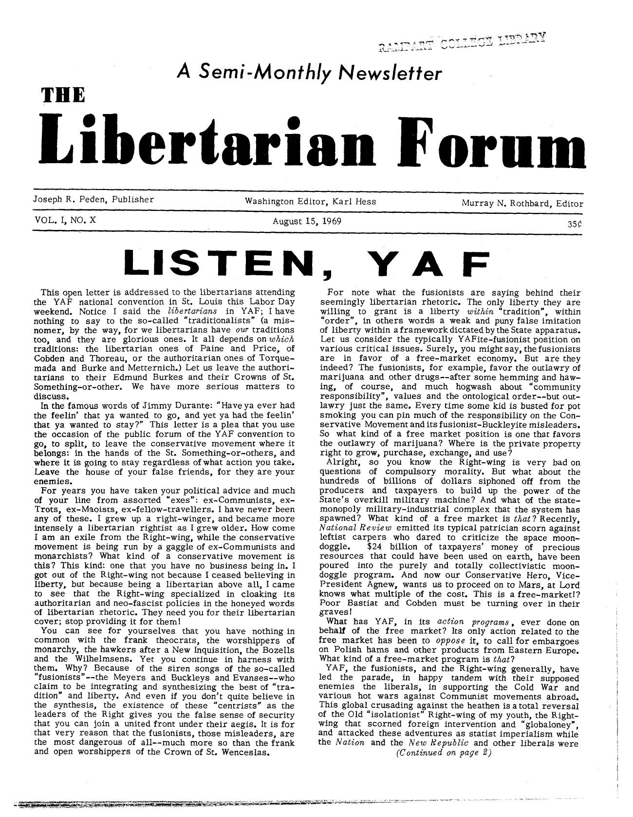 Libertarian Forum