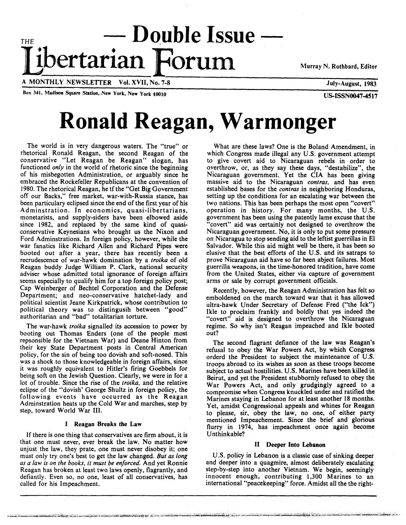Libertarian Forum