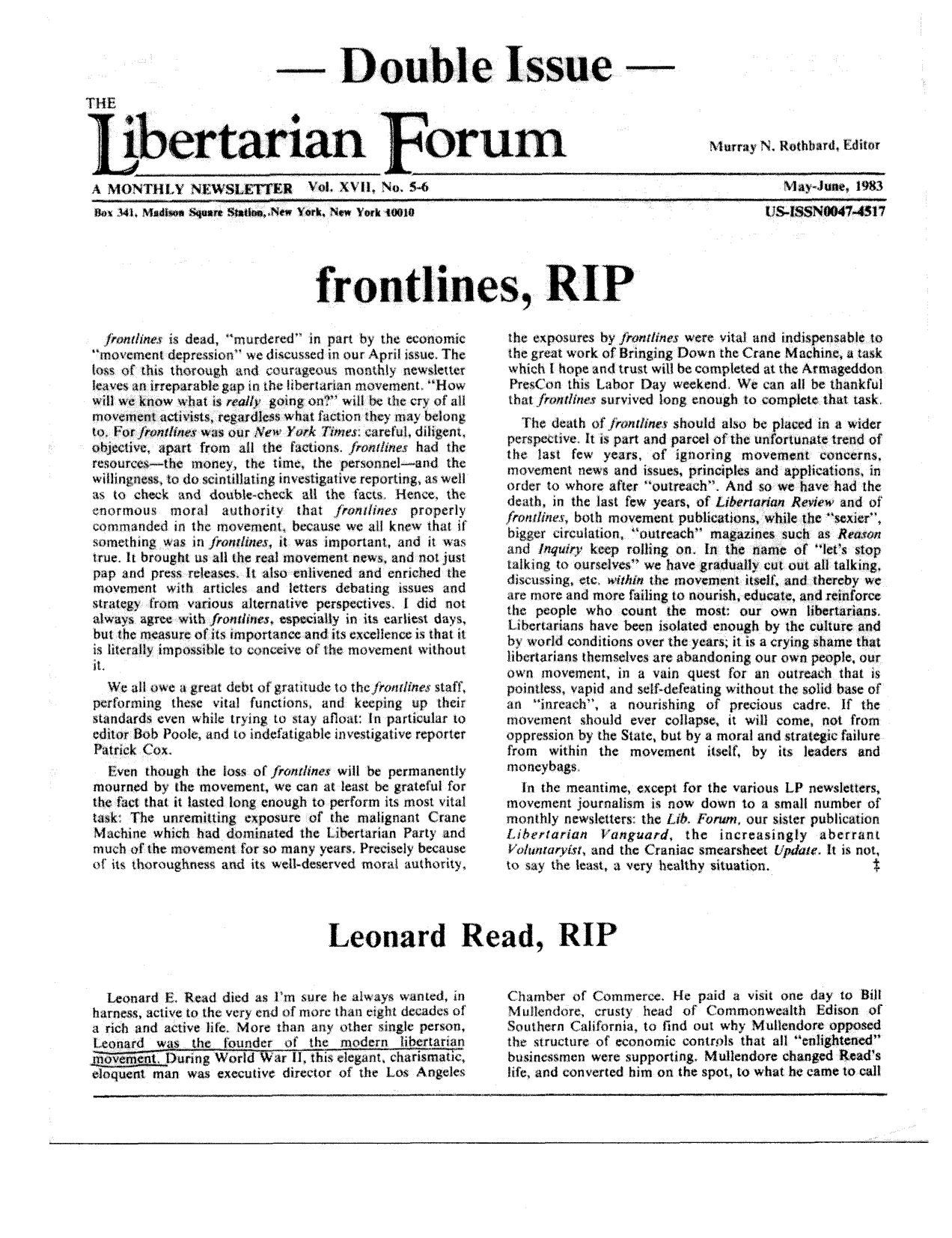 Libertarian Forum