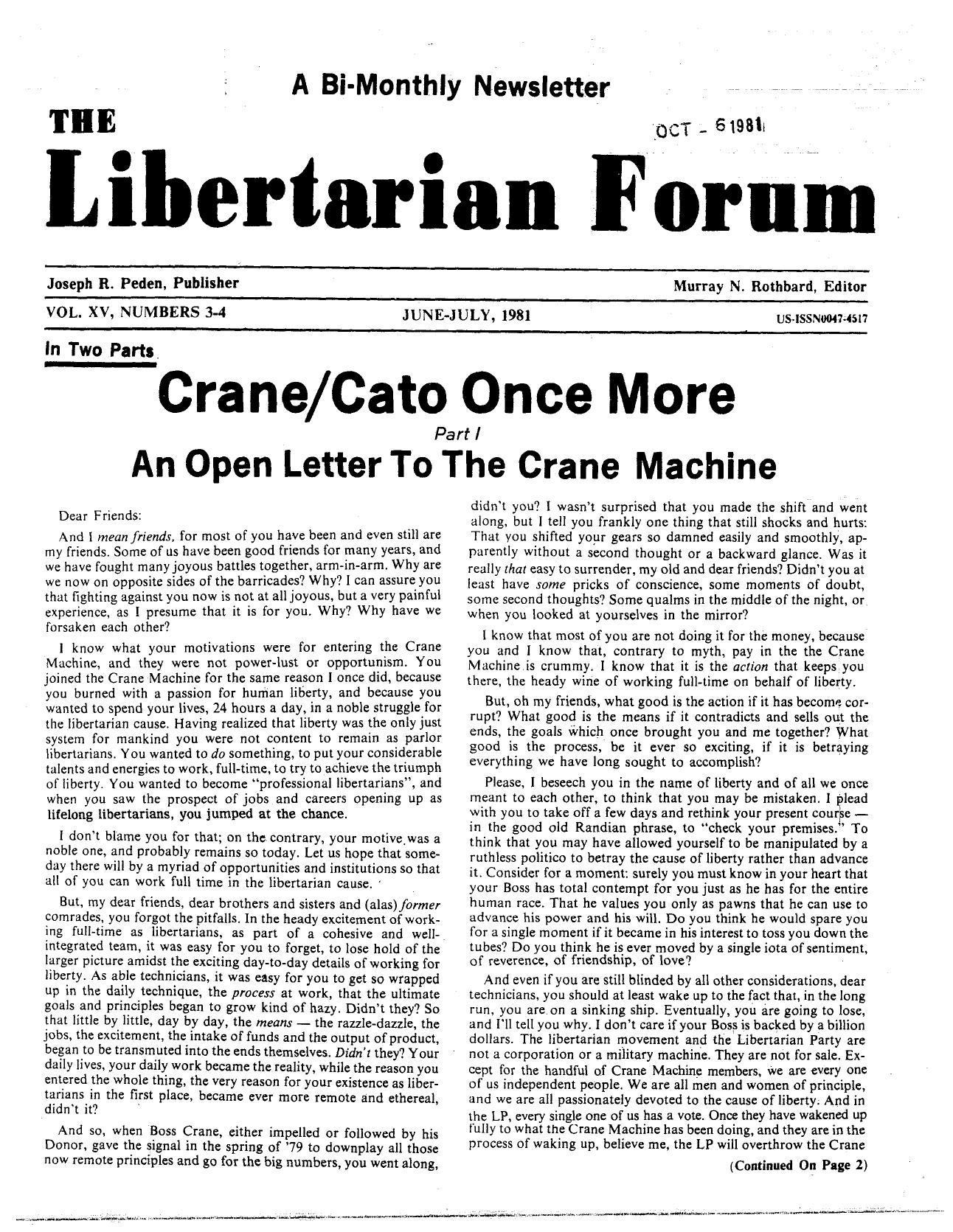 Libertarian Forum
