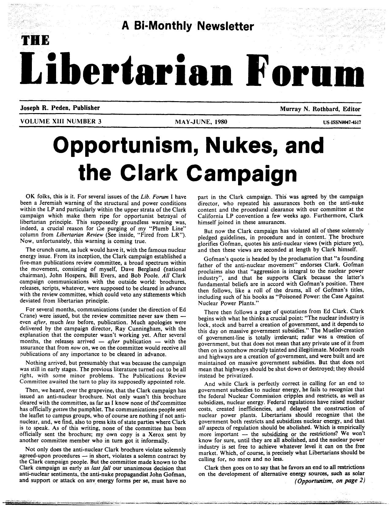 Libertarian Forum