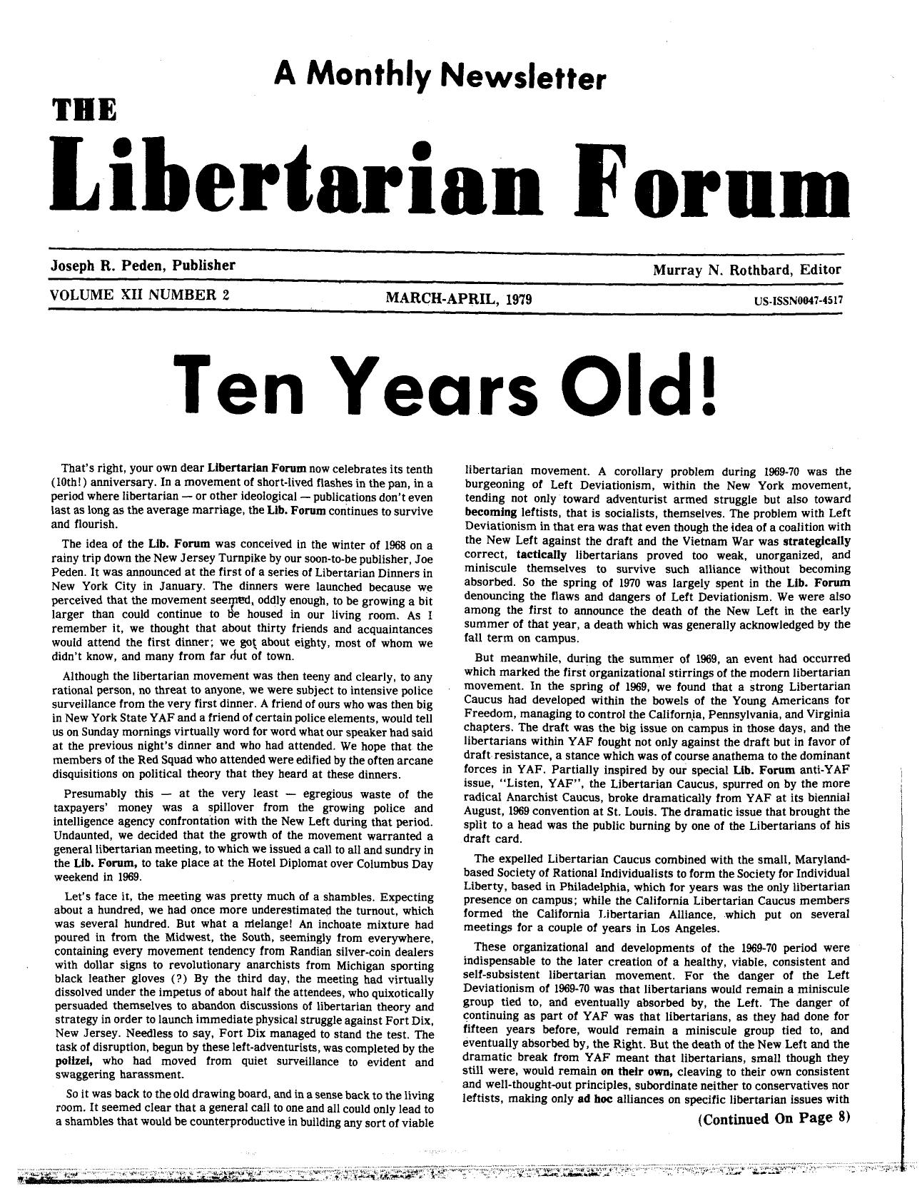 Libertarian Forum