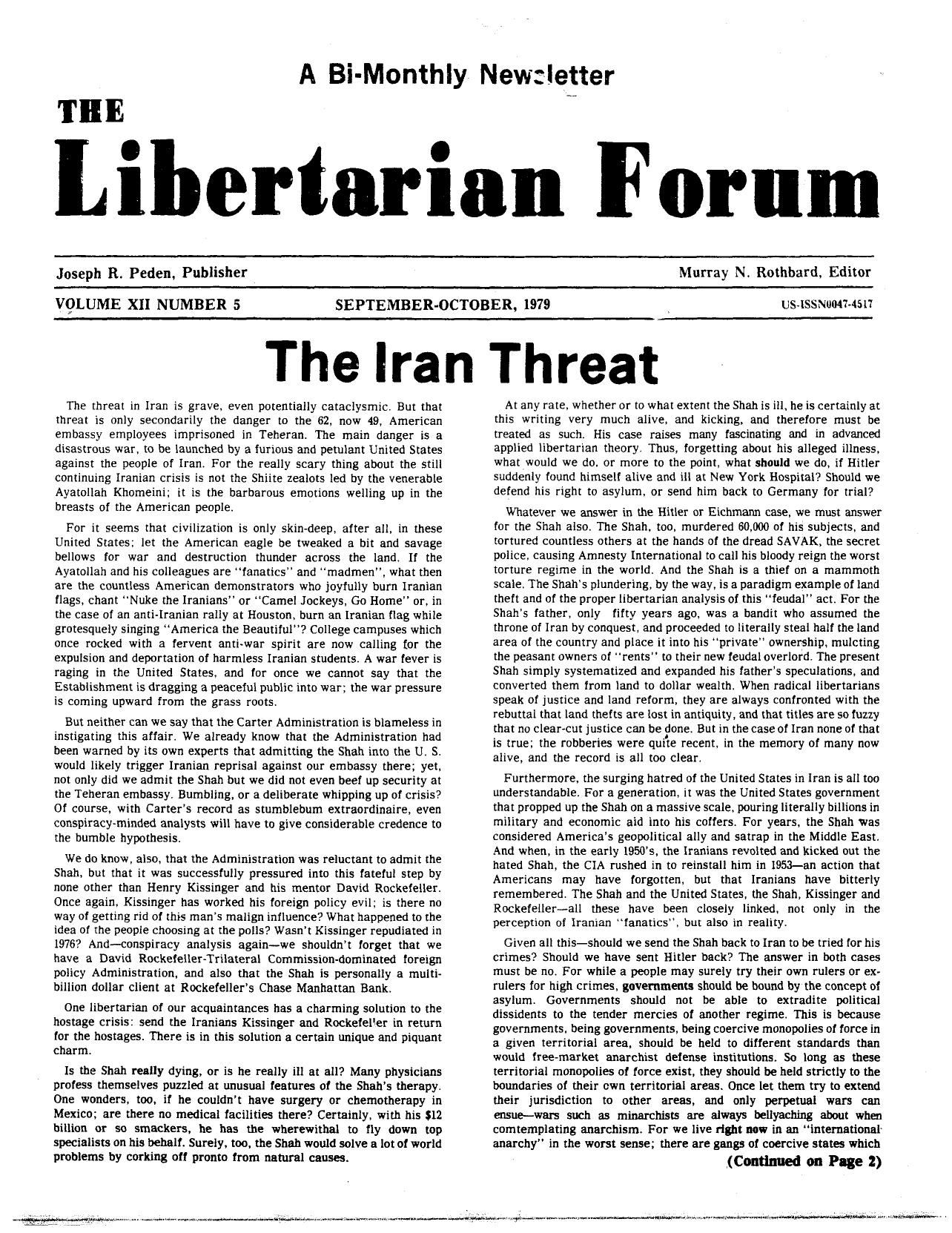 Libertarian Forum