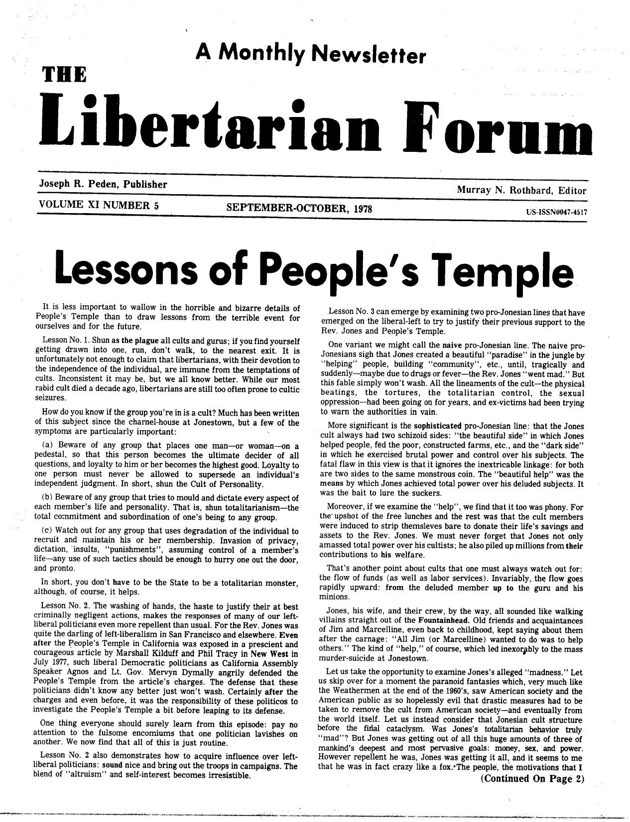 Libertarian Forum
