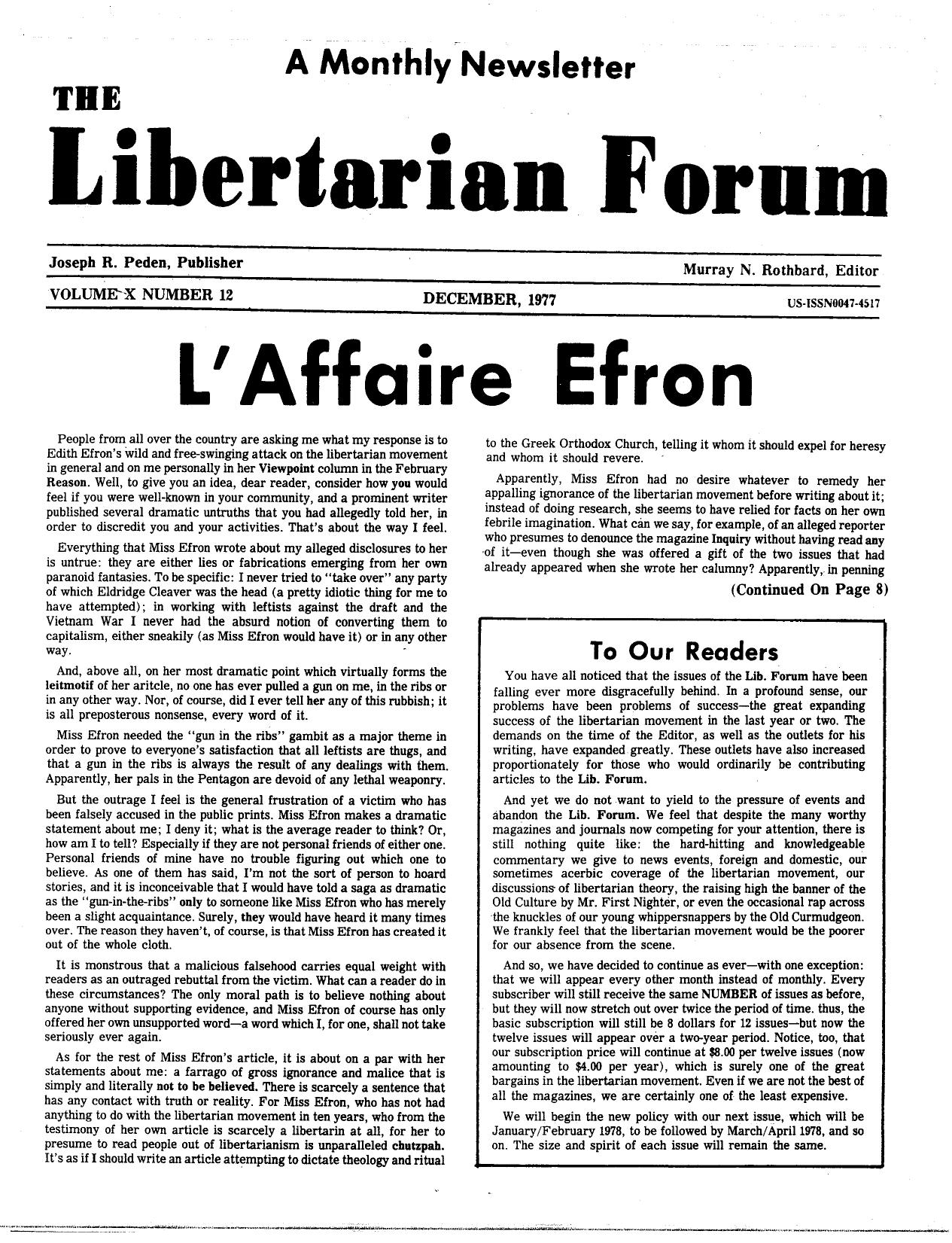 Libertarian Forum