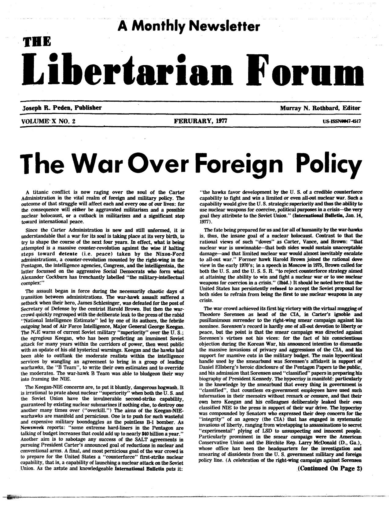 Libertarian Forum