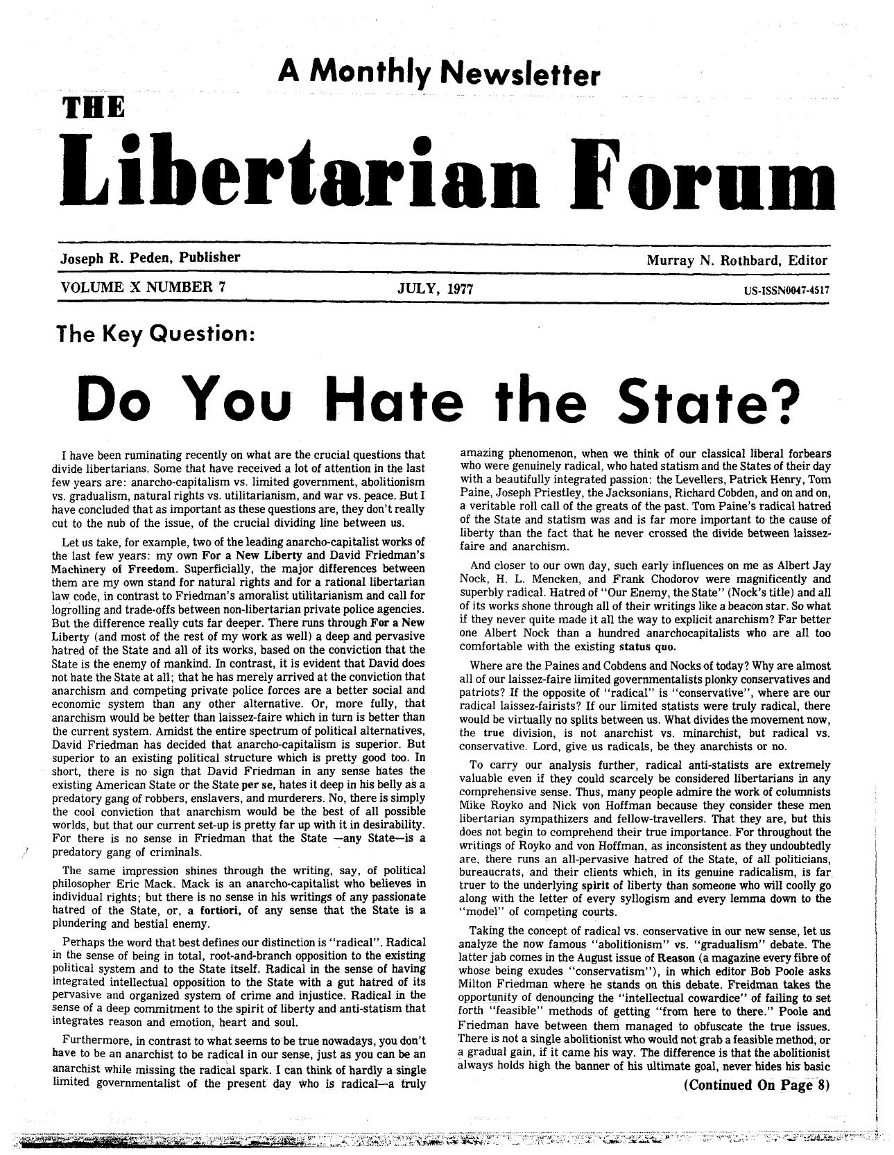 Libertarian Forum