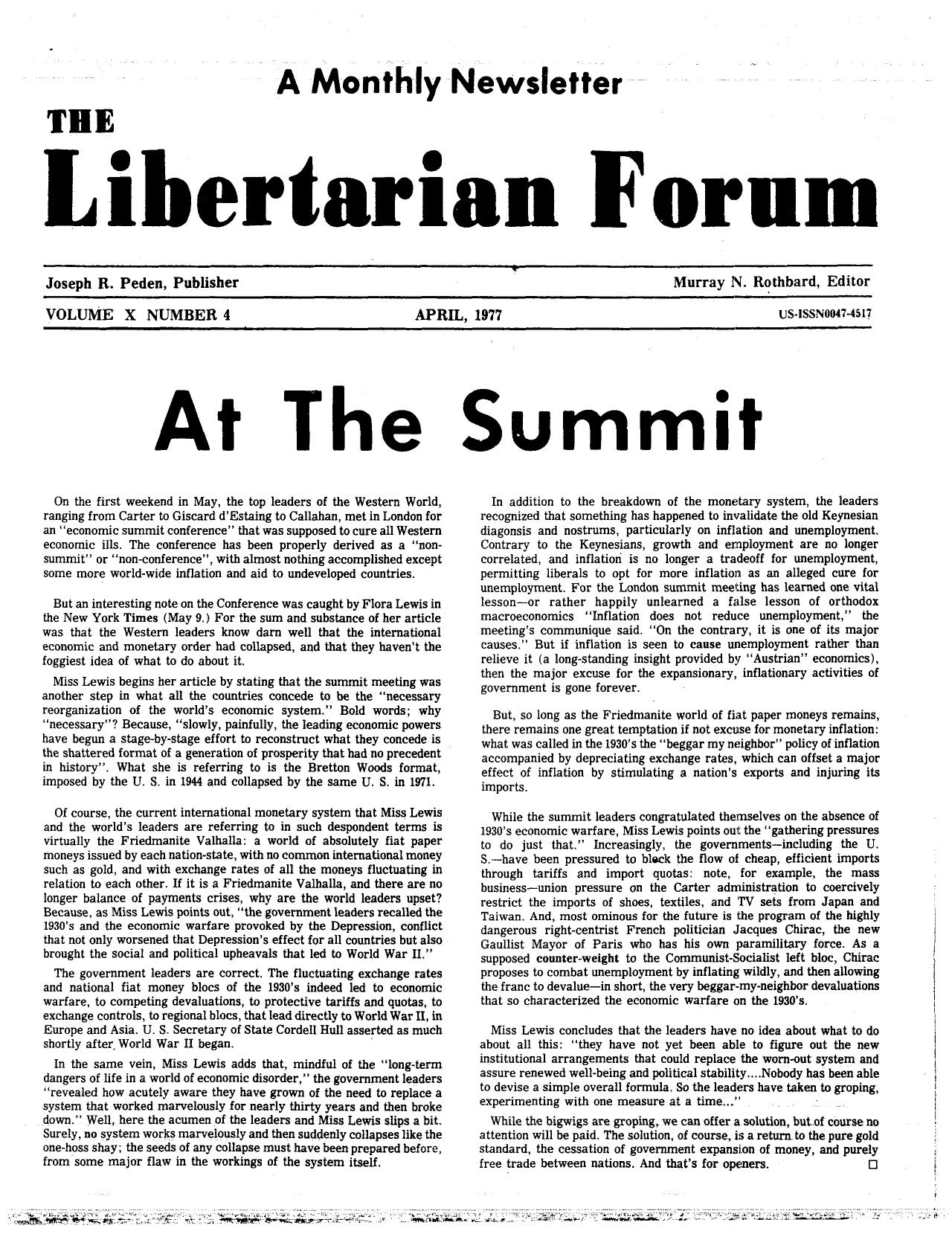 Libertarian Forum