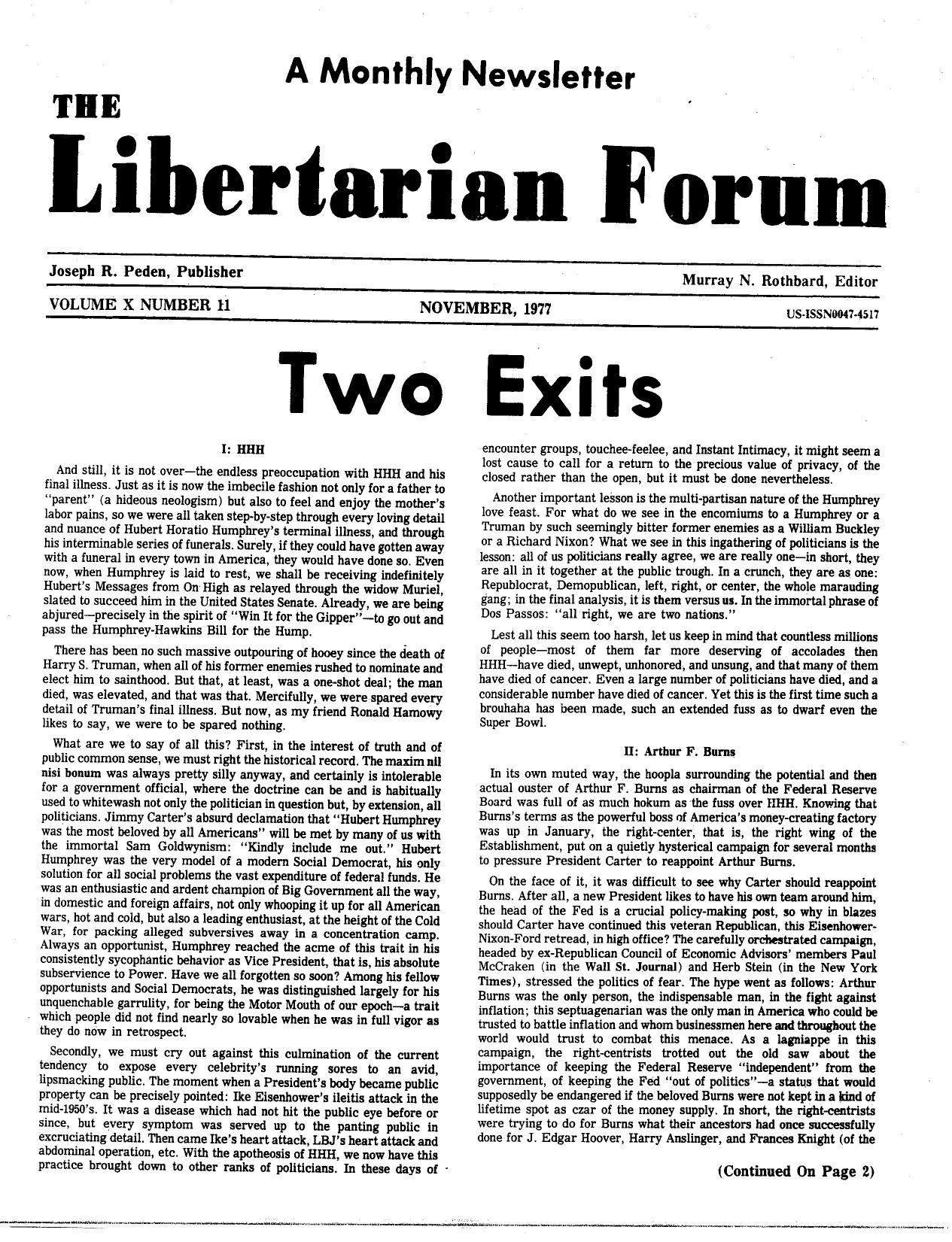 Libertarian Forum
