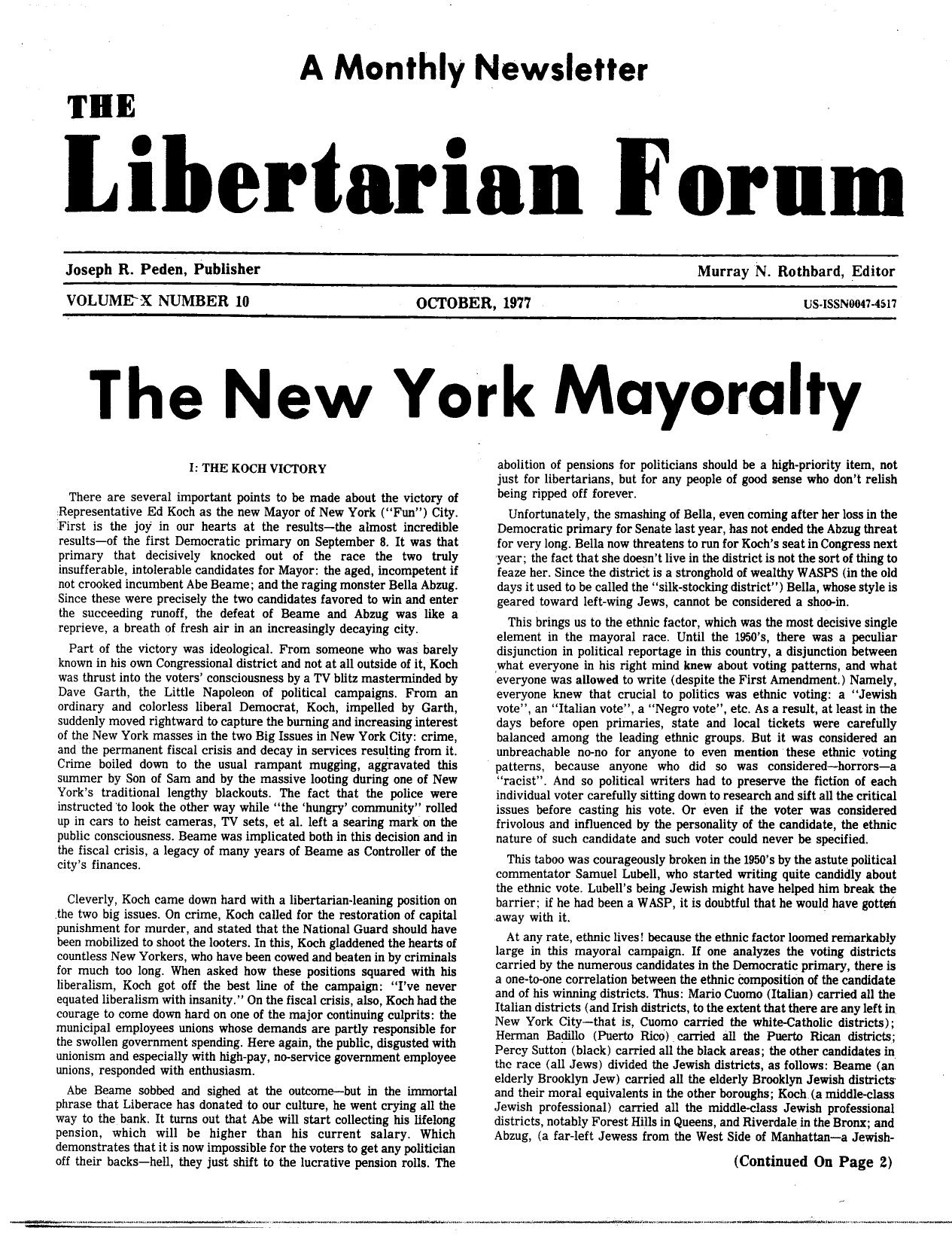 Libertarian Forum