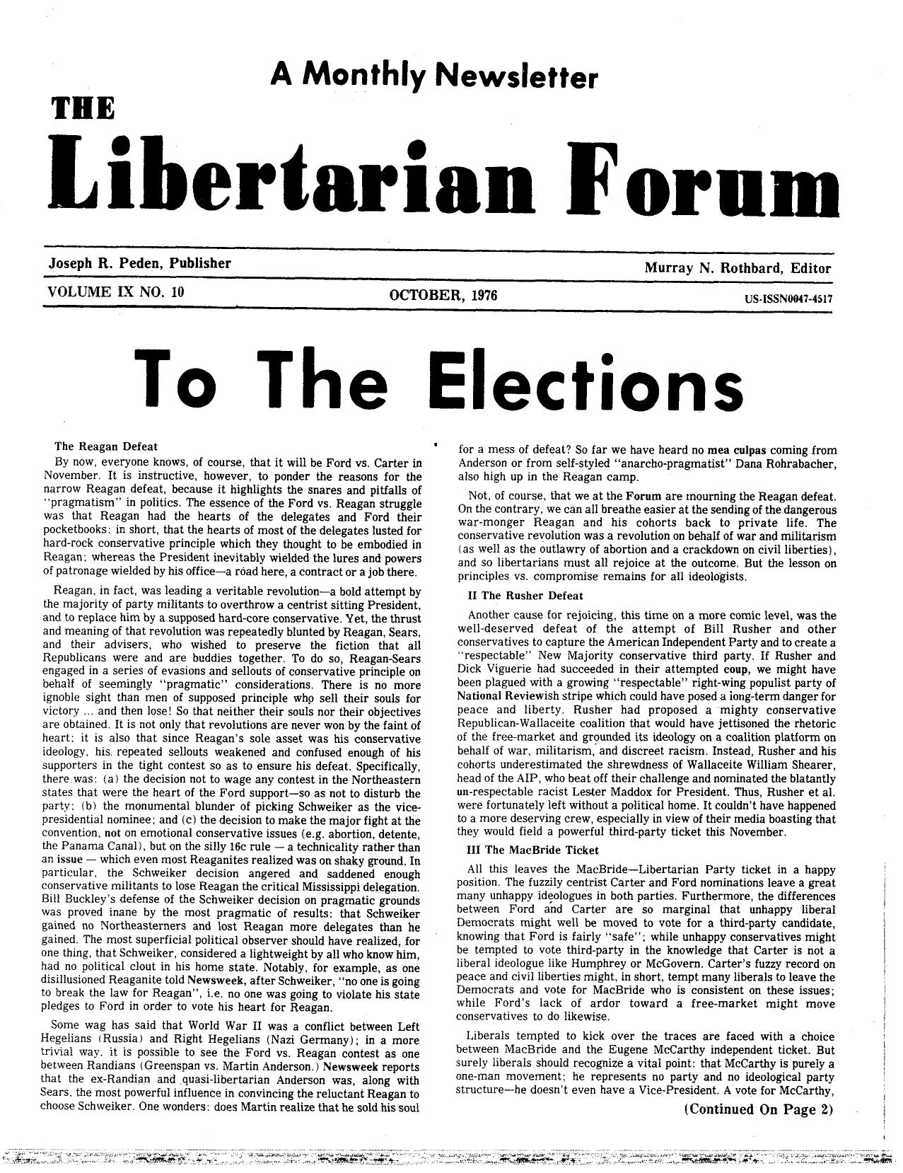 Libertarian Forum
