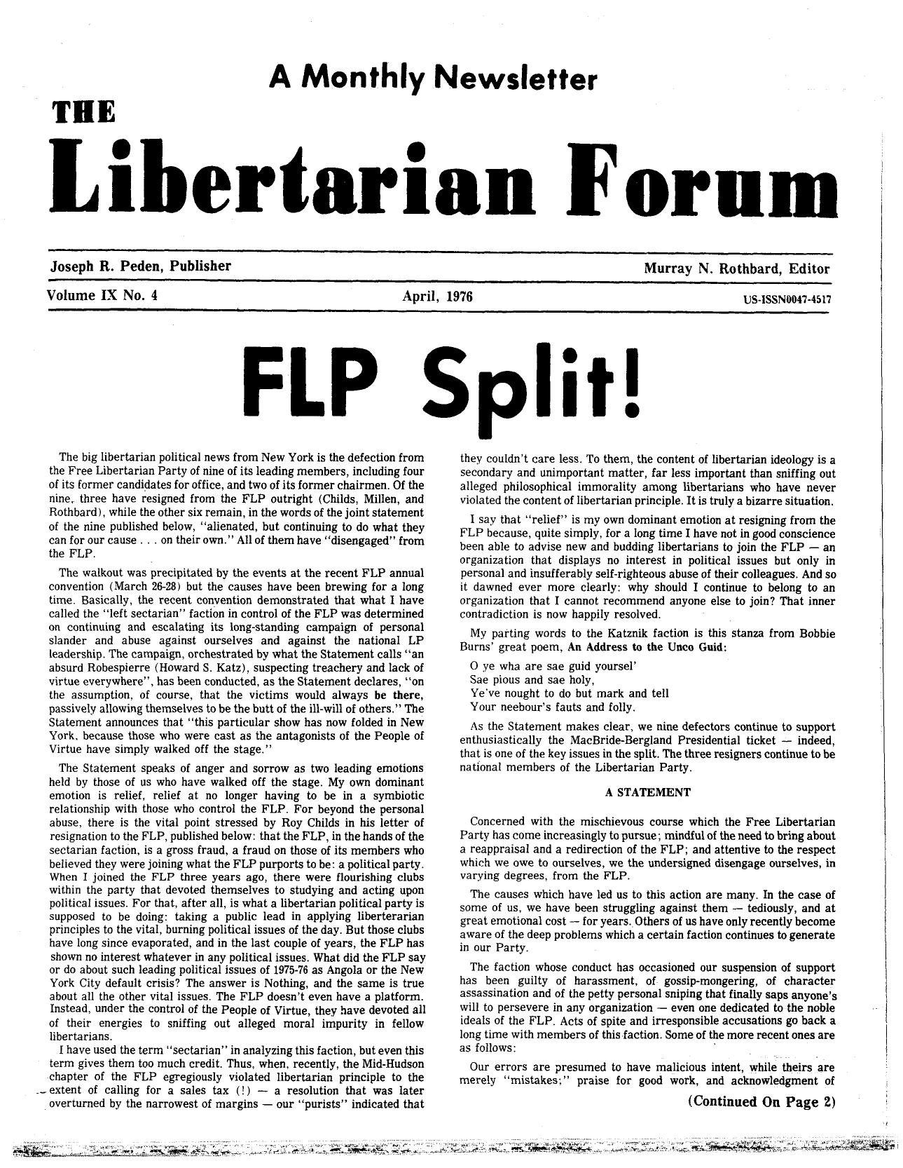 Libertarian Forum