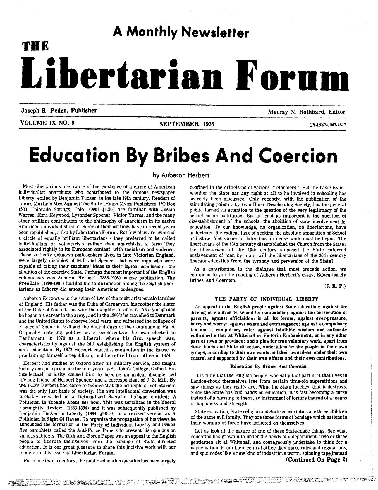 Libertarian Forum