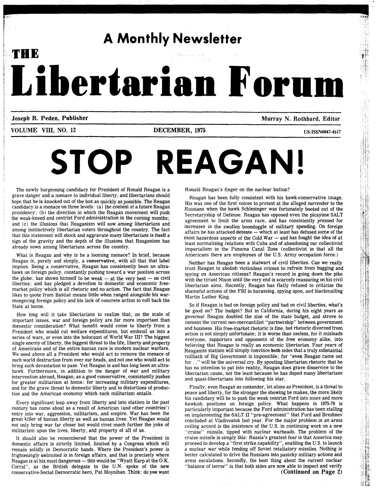 Libertarian Forum