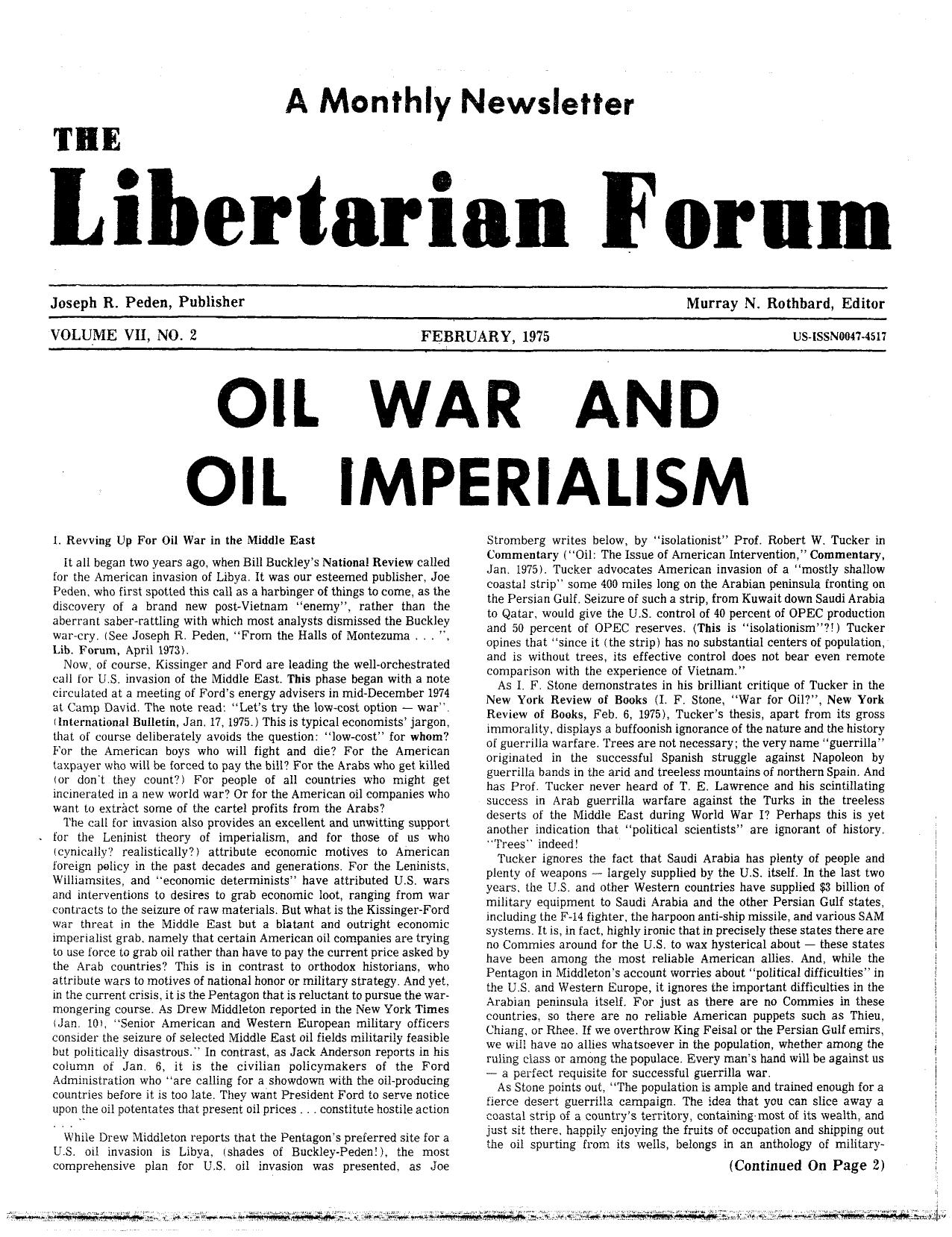 Libertarian Forum