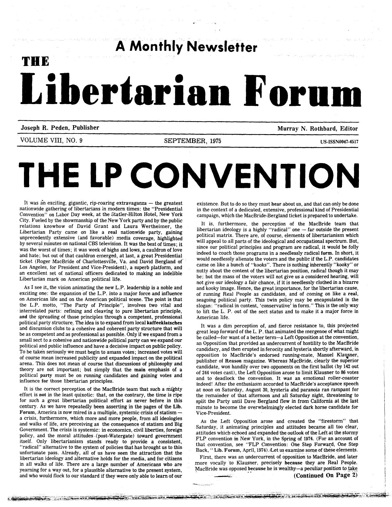 Libertarian Forum