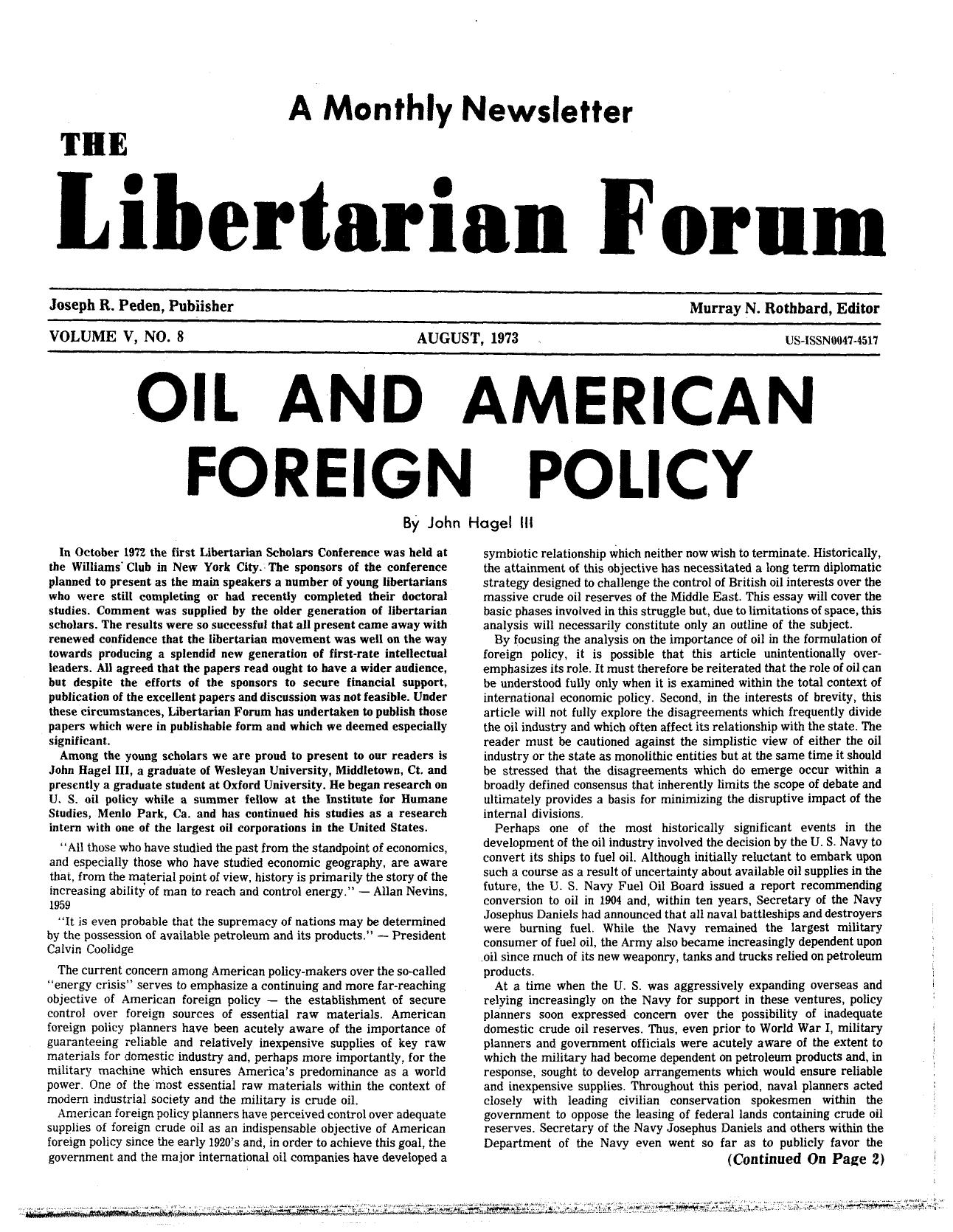 Libertarian Forum