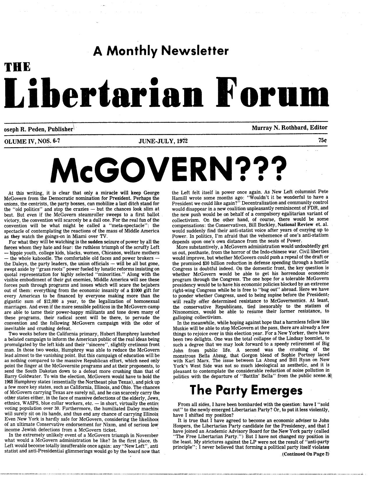 Libertarian Forum