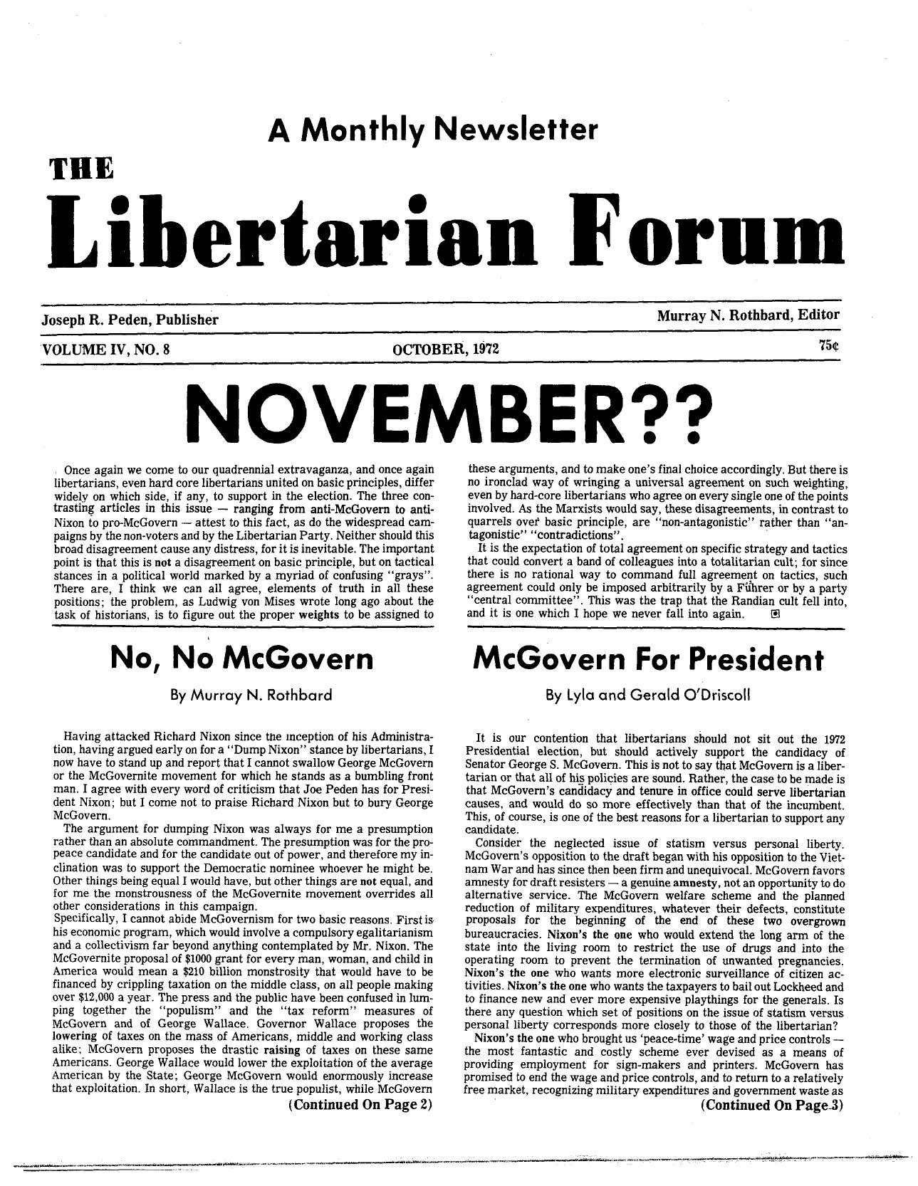 Libertarian Forum