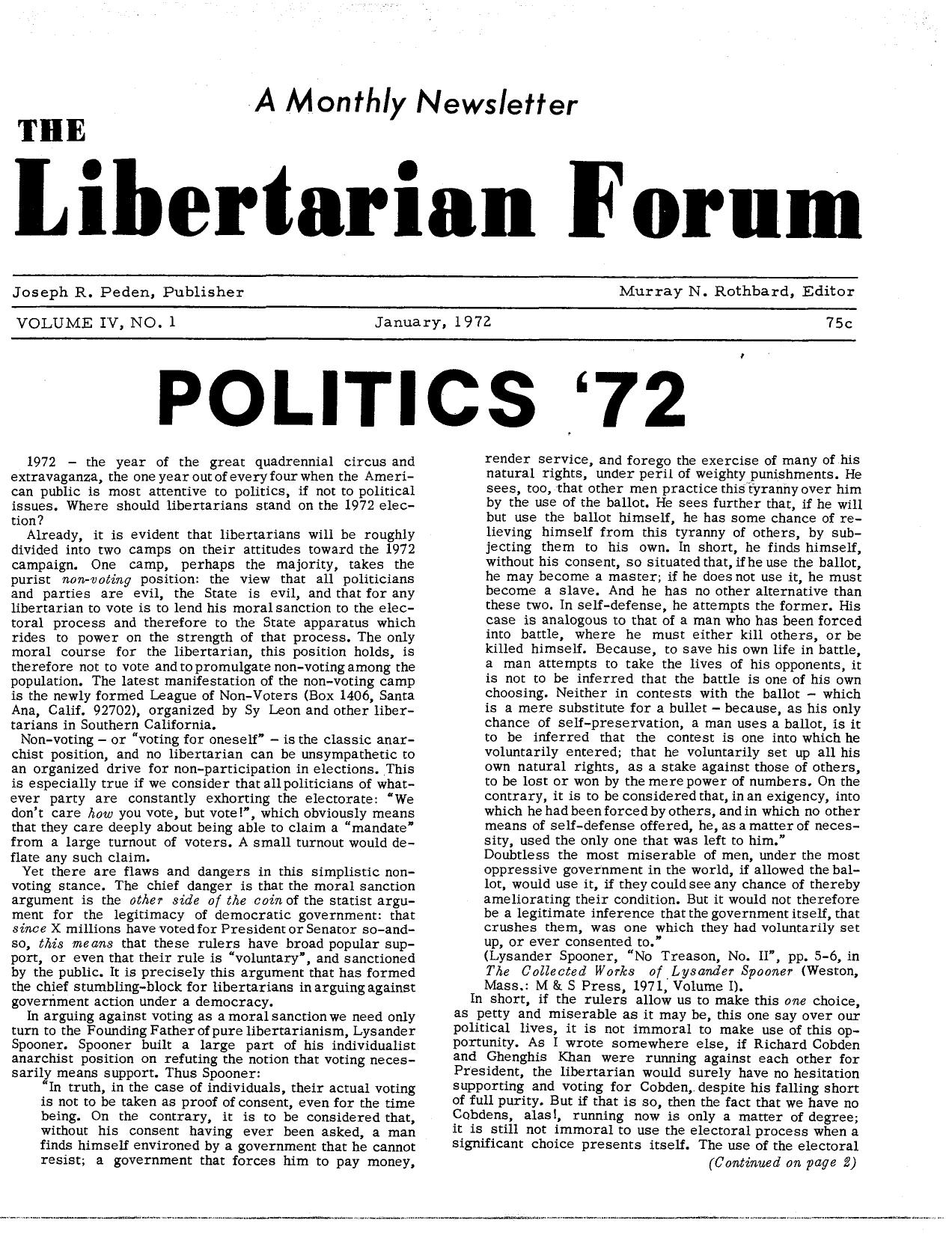Libertarian Forum