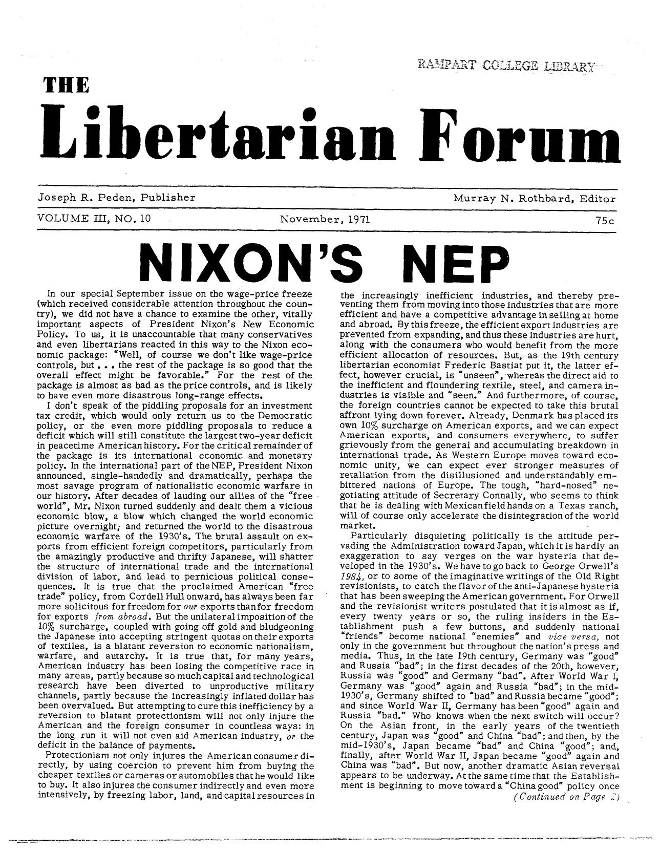 Libertarian Forum