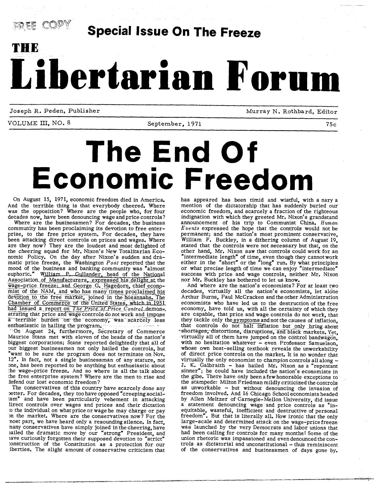 Libertarian Forum