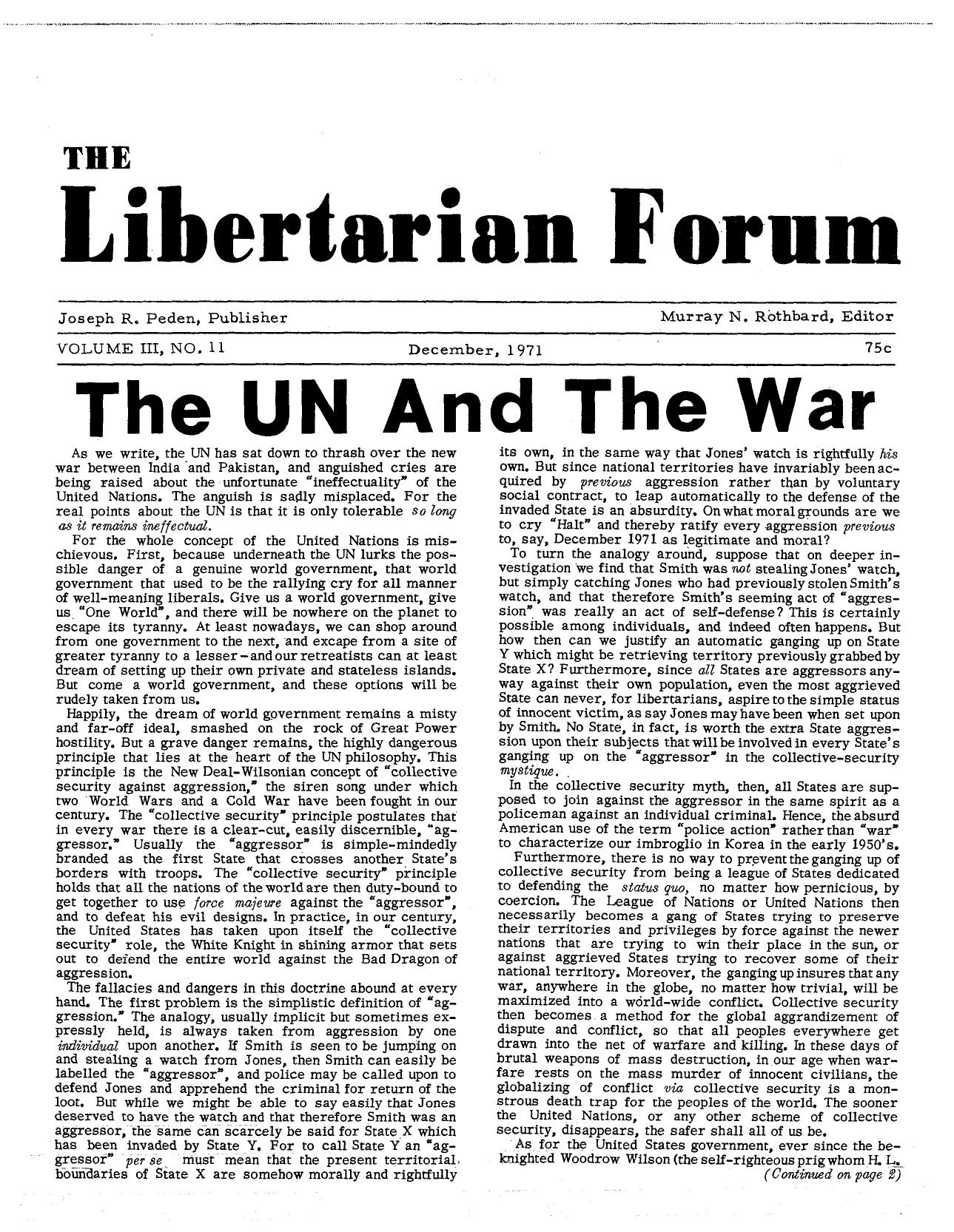 Libertarian Forum