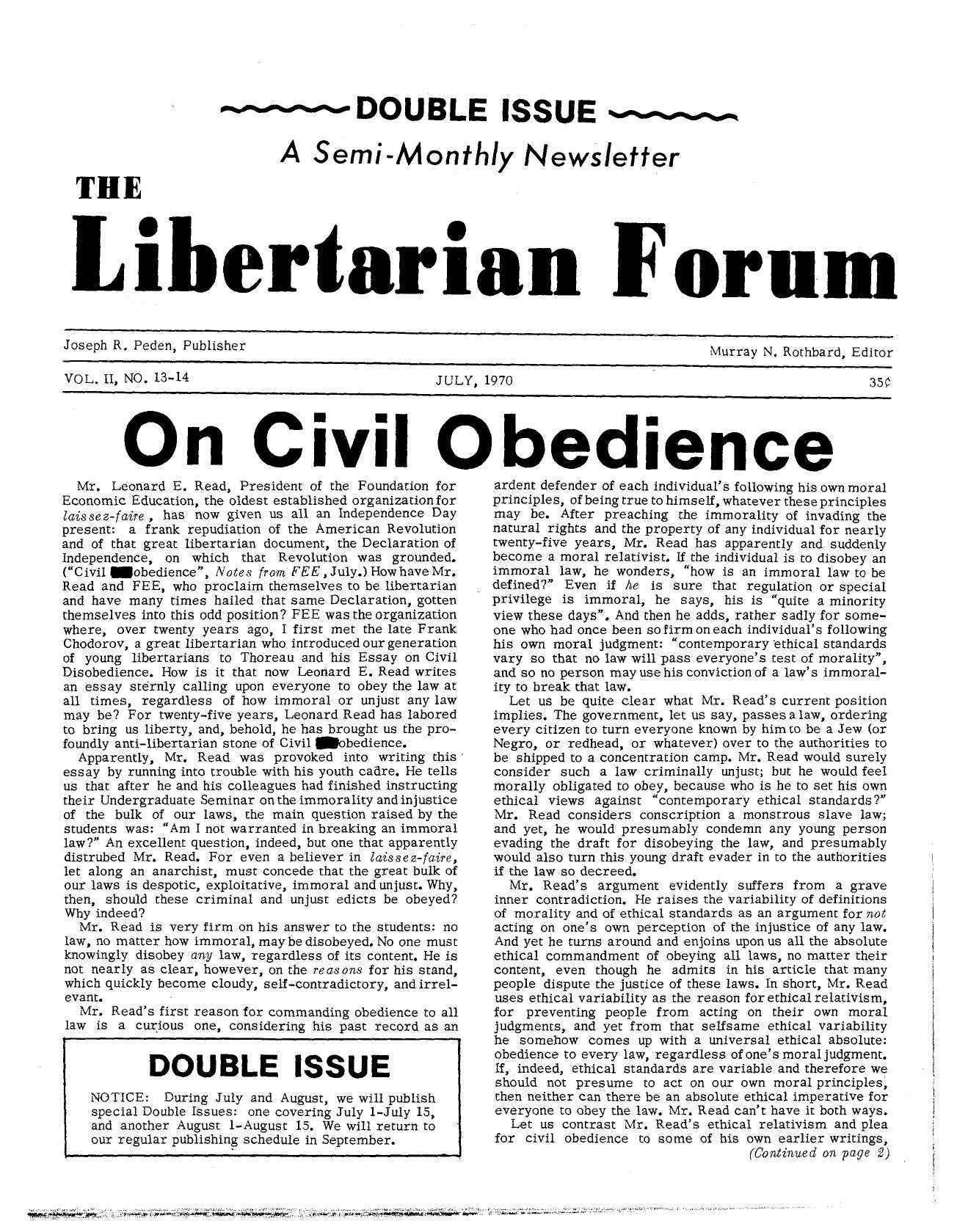 Libertarian Forum