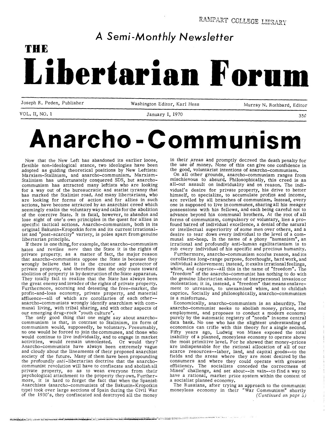 Libertarian Forum