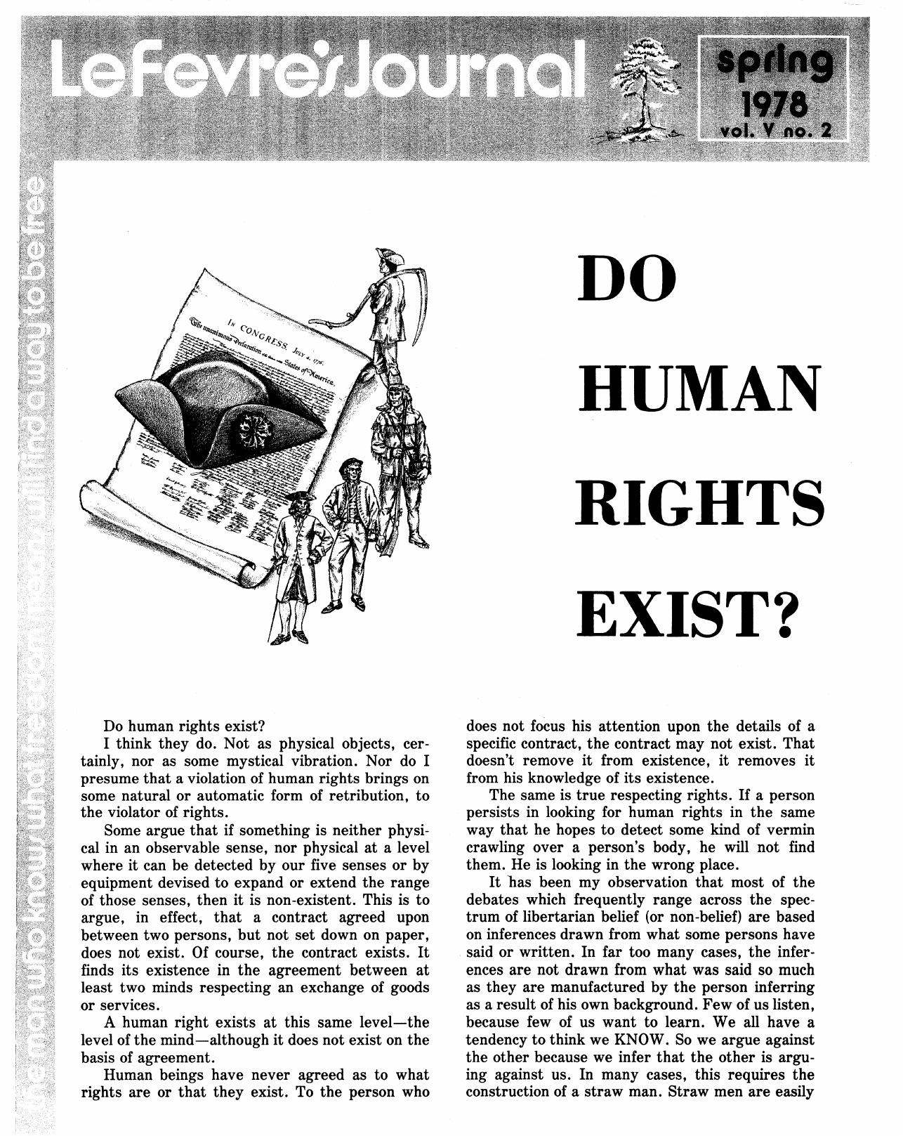 Lefevre's Journal Spring 1978