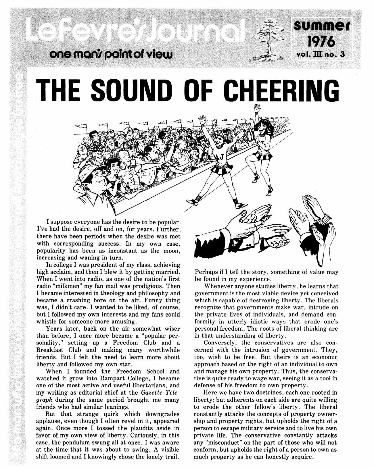 Lefevre's Journal Summer 1976