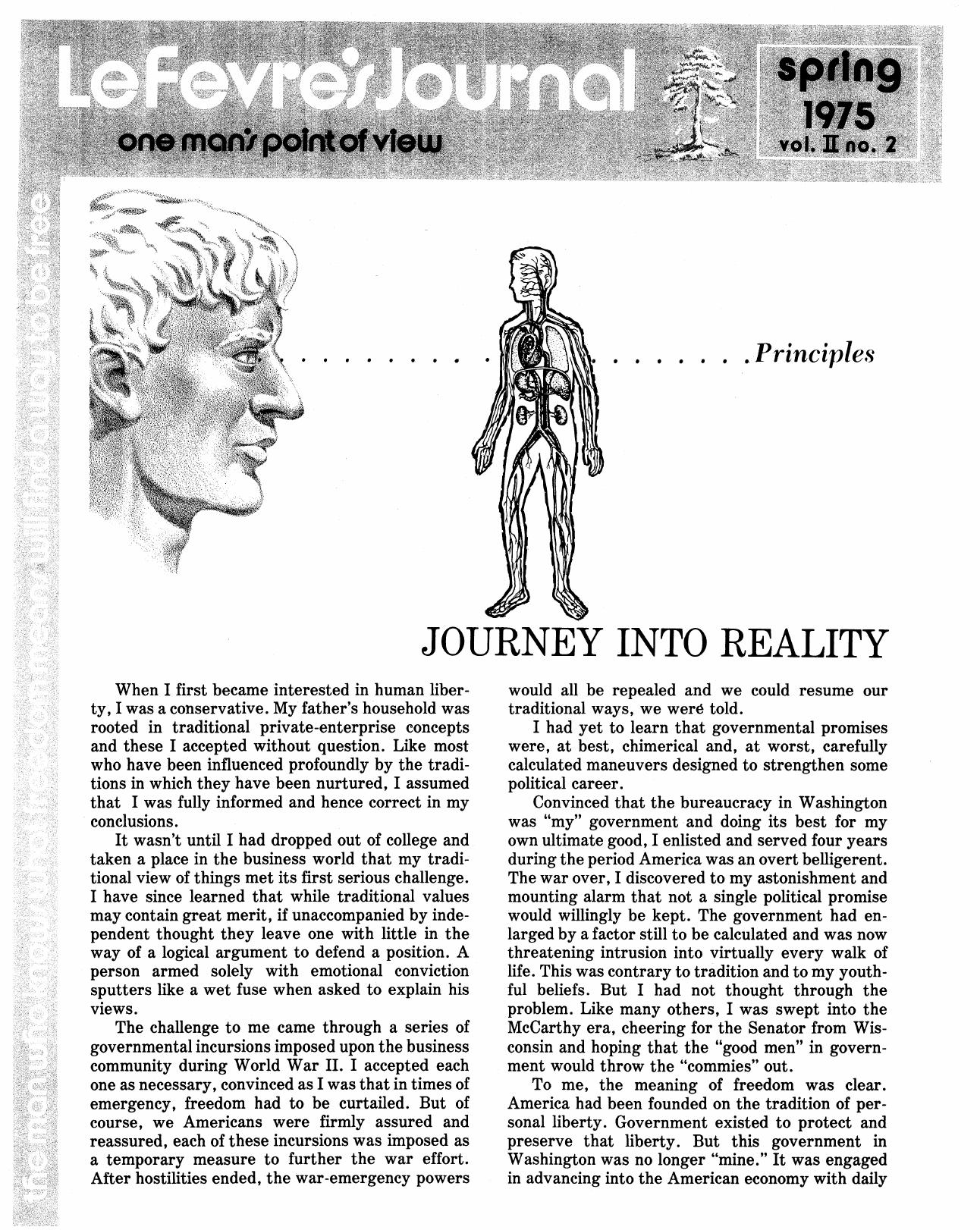 Lefevre's Journal Spring 1975