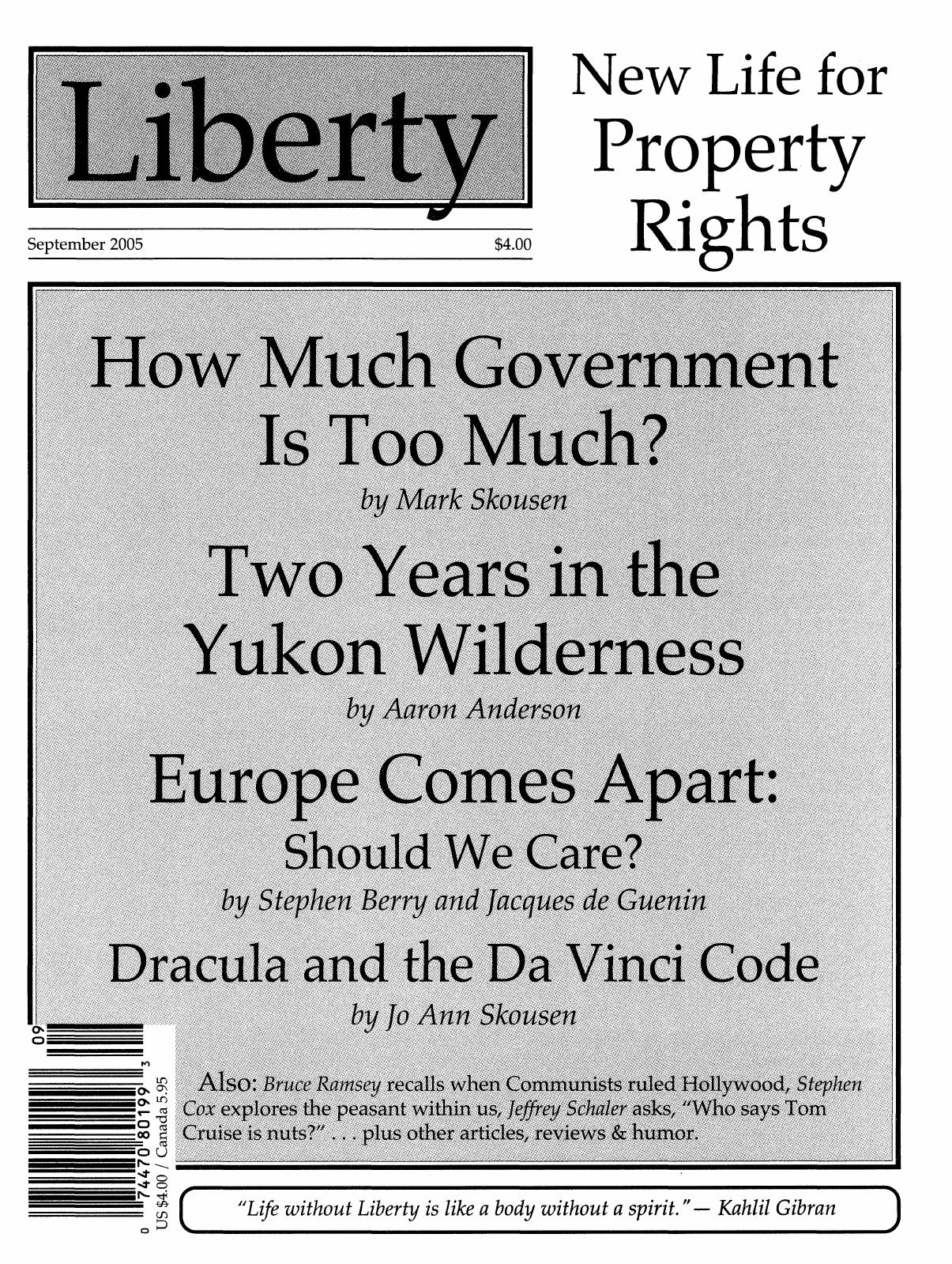 Liberty Magazine September 2005