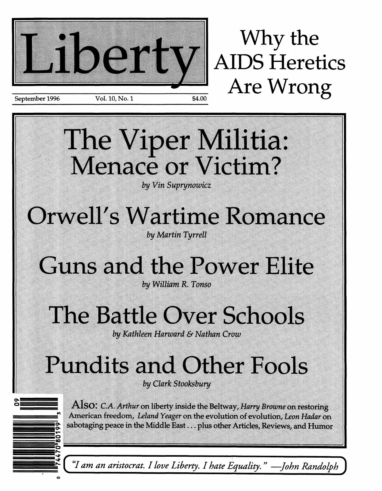 Liberty Magazine September 1996