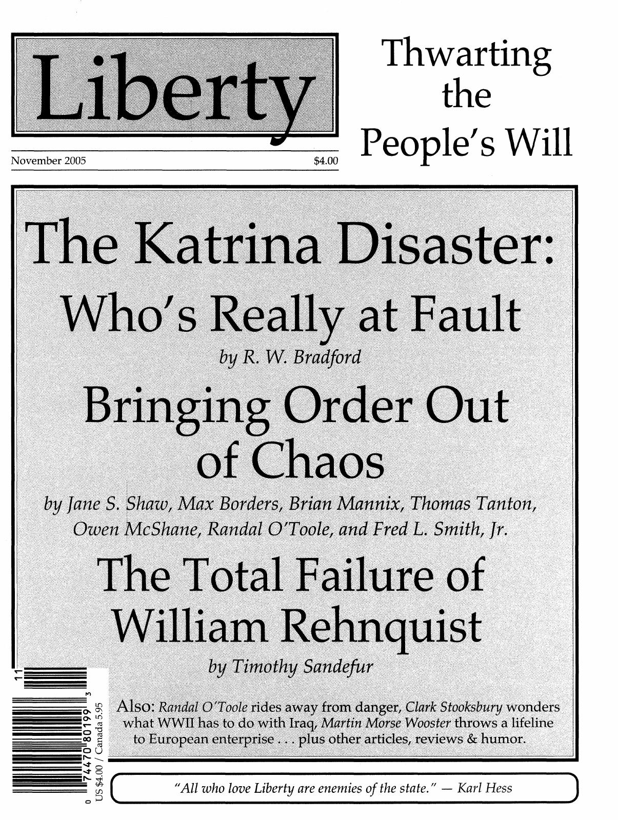 Liberty Magazine November 2005