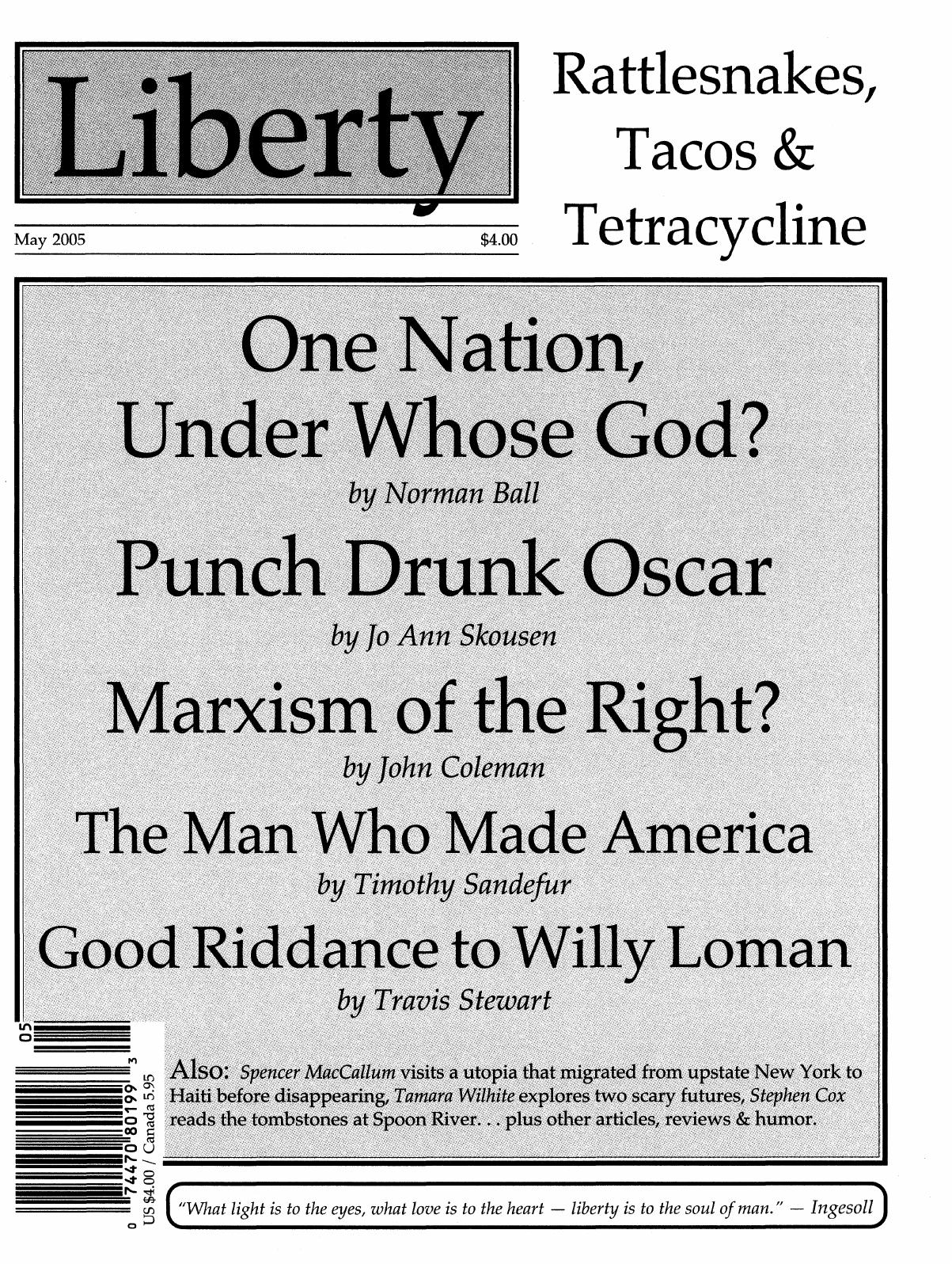 Liberty Magazine May 2005